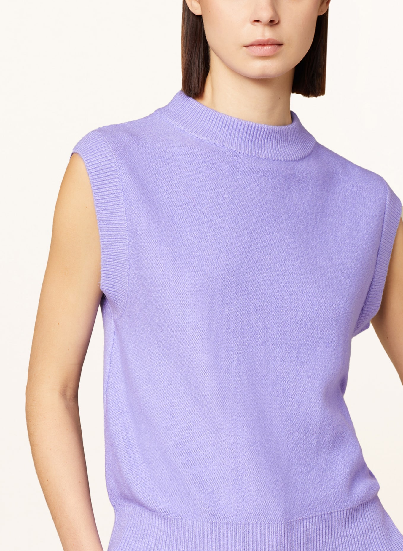 BEAUMONT Sweater vest STAR, Color: LIGHT PURPLE (Image 4)