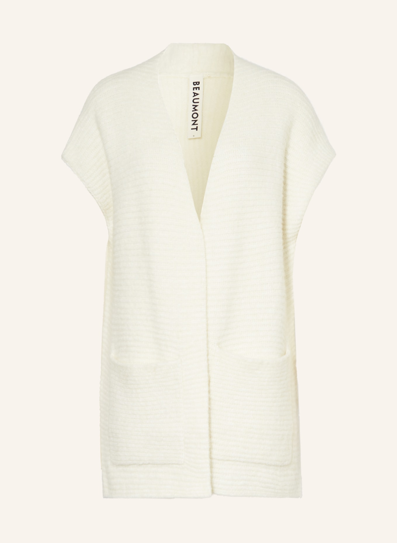BEAUMONT Knit cardigan, Color: WHITE (Image 1)