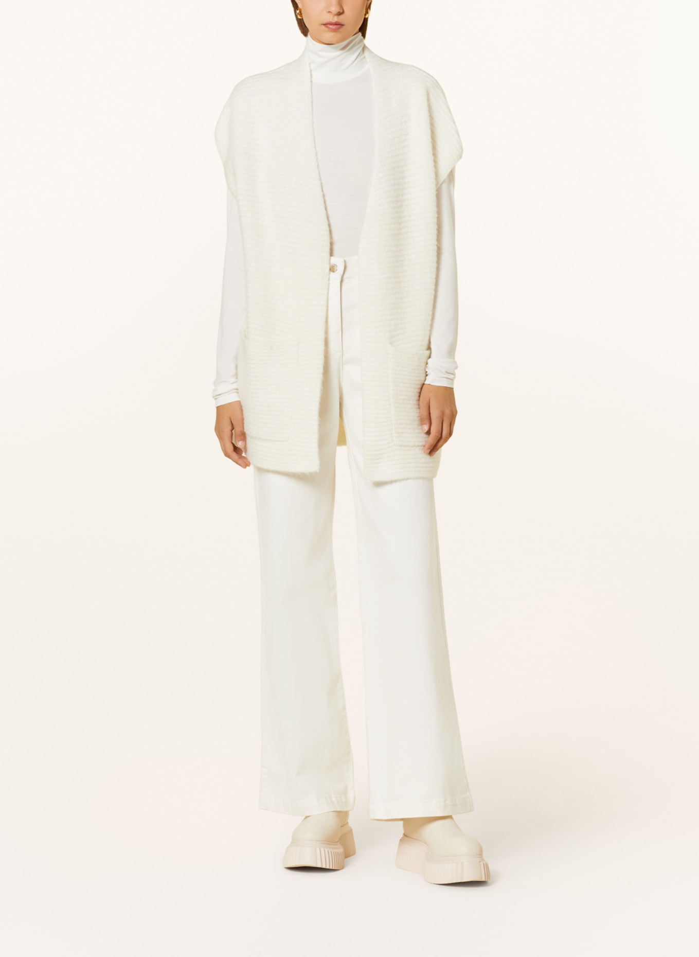 BEAUMONT Knit cardigan, Color: WHITE (Image 2)