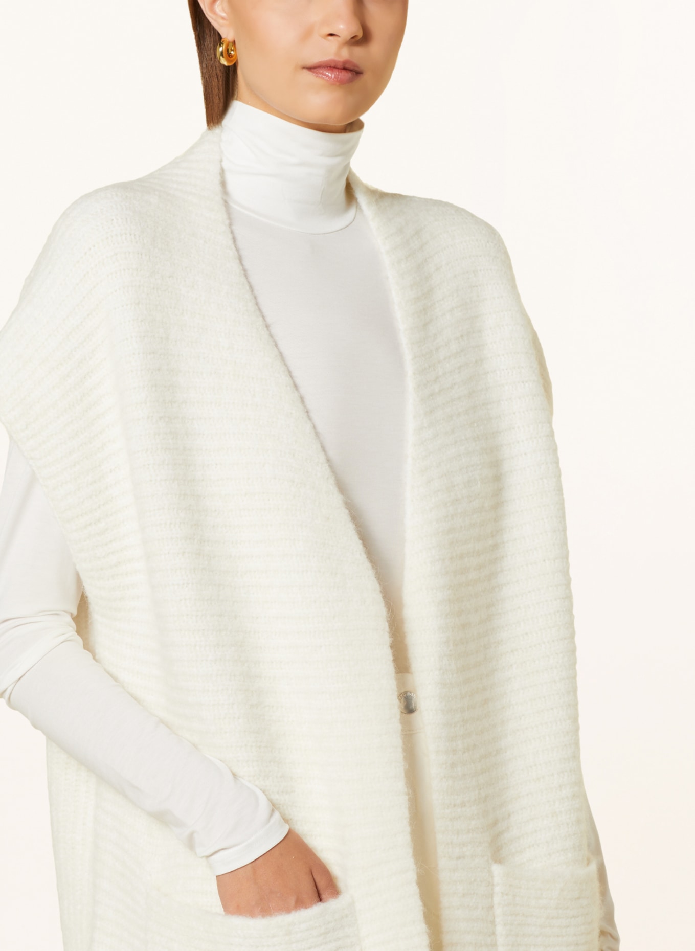 BEAUMONT Knit cardigan, Color: WHITE (Image 4)