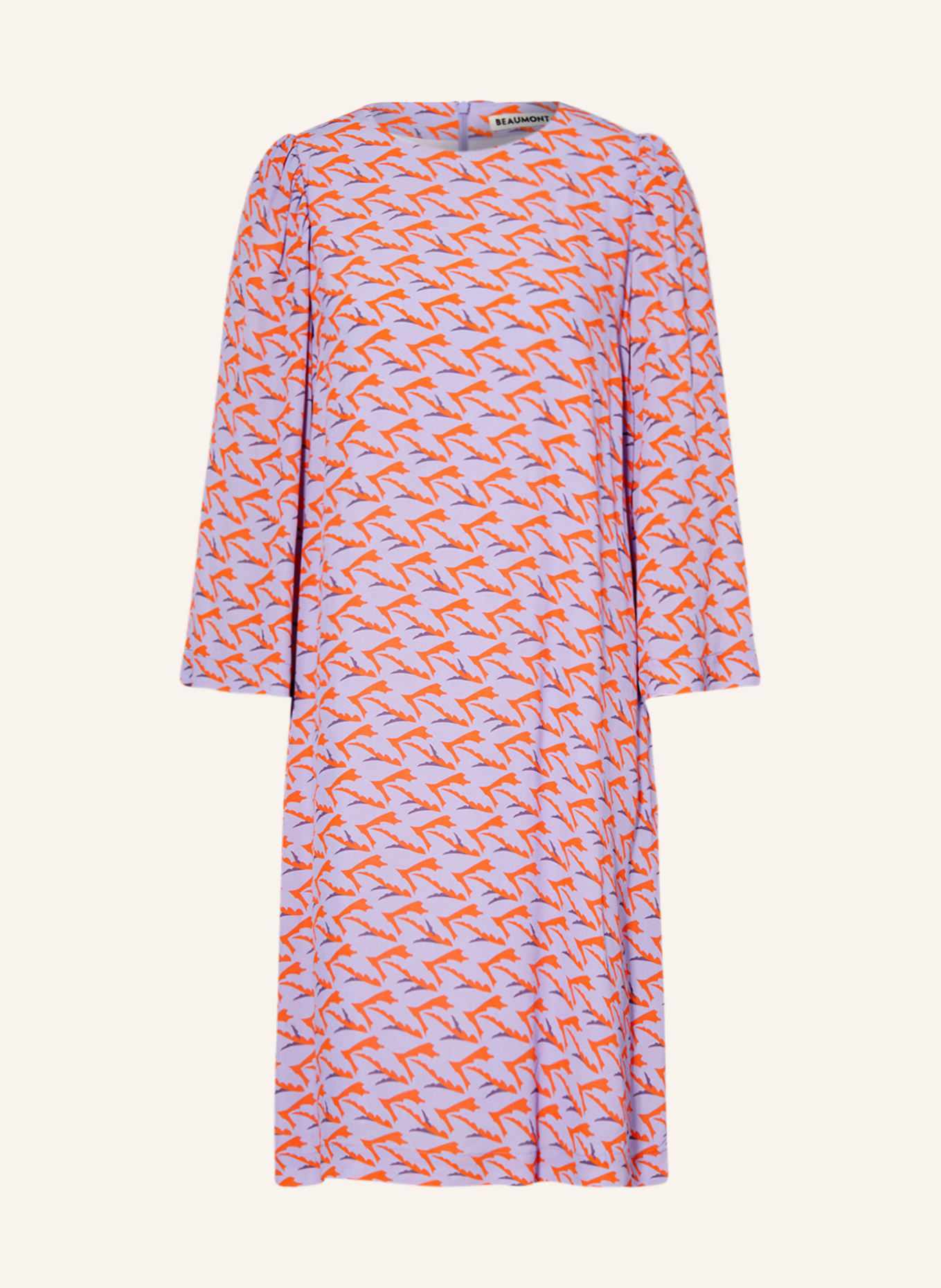 BEAUMONT Kleid TESS mit 3/4-Arm, Farbe: HELLLILA/ GRAU (Bild 1)