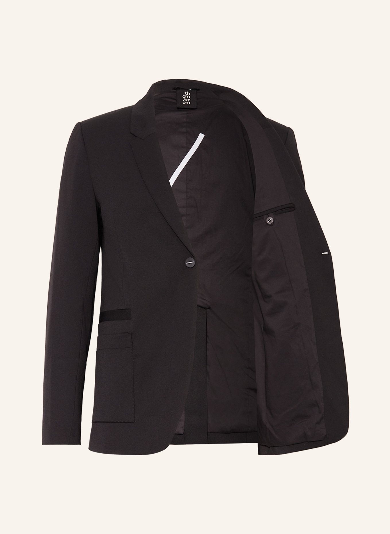 thom/krom Tailored jacket slim fit, Color: BLACK (Image 4)