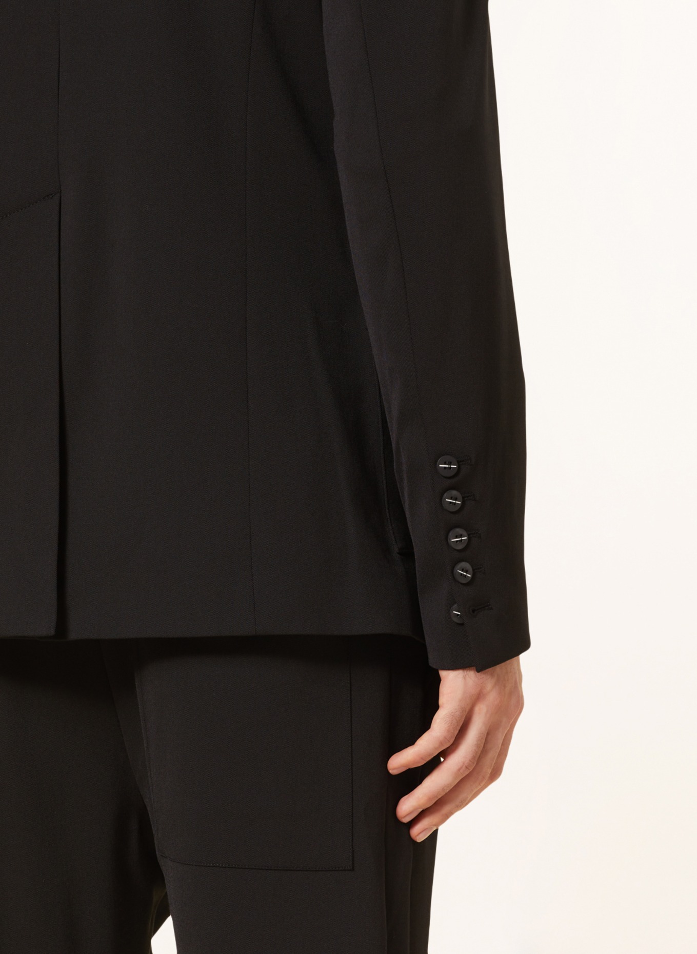 thom/krom Tailored jacket slim fit, Color: BLACK (Image 6)
