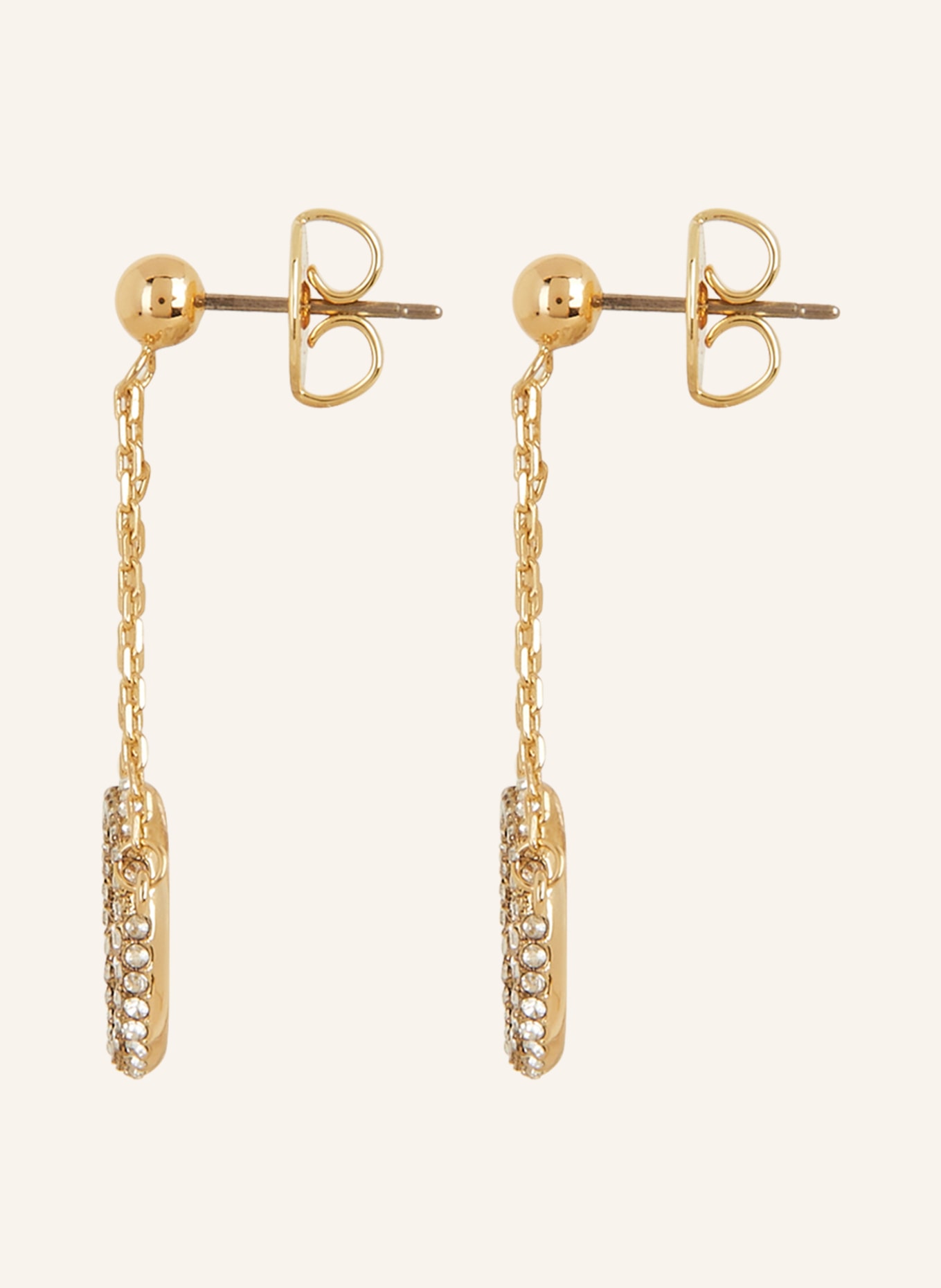 TORY BURCH Earrings MILLER PAVE, Color: GOLD/ WHITE (Image 2)