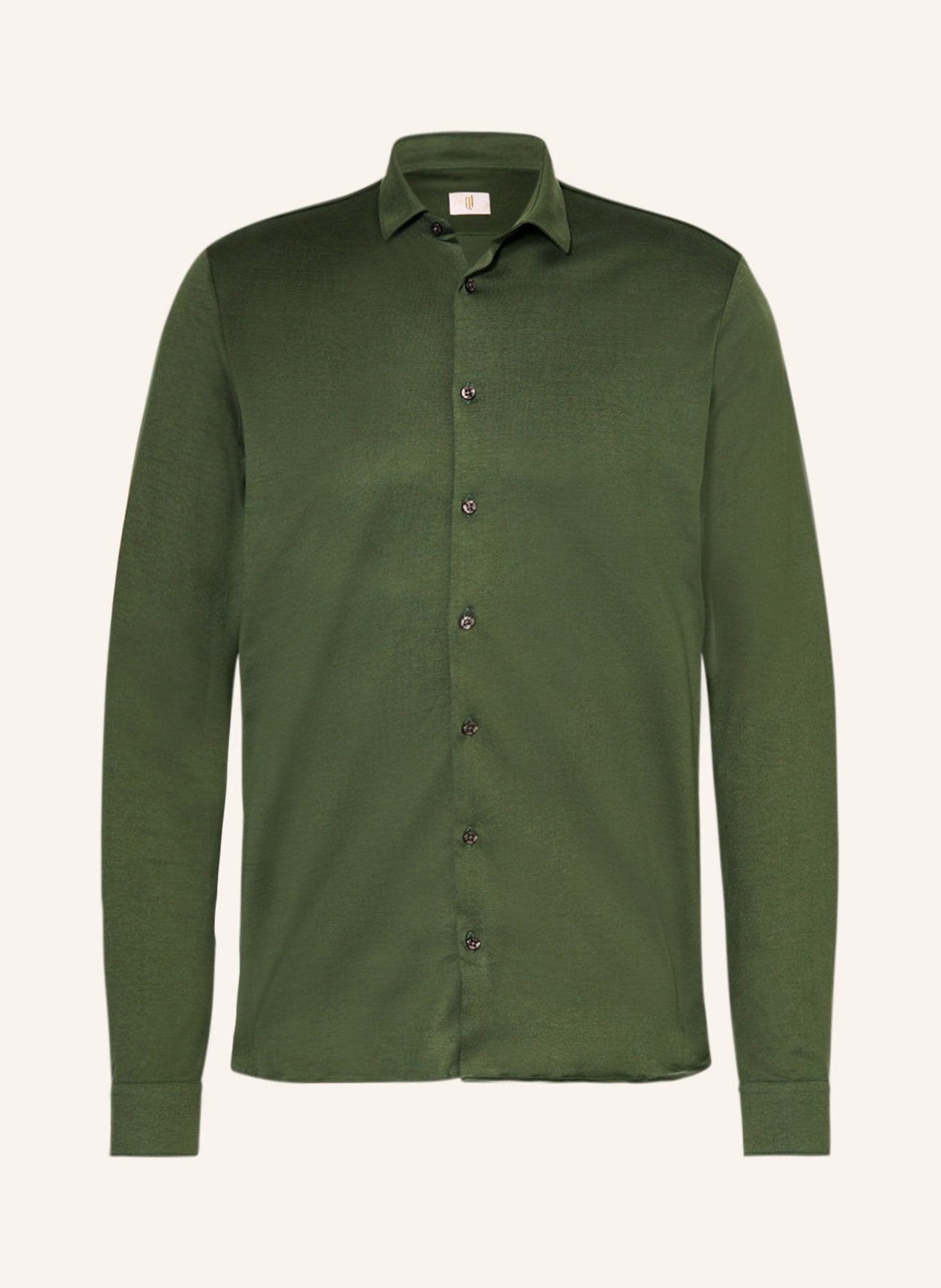 Q1 Manufaktur Jerseyhemd Extra Slim Fit, Farbe: OLIV (Bild 1)