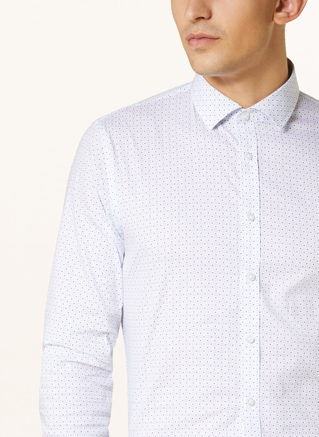 Q1 Manufaktur Hemd Extra Slim Fit, Farbe: HELLBLAU/ WEISS (Bild 4)