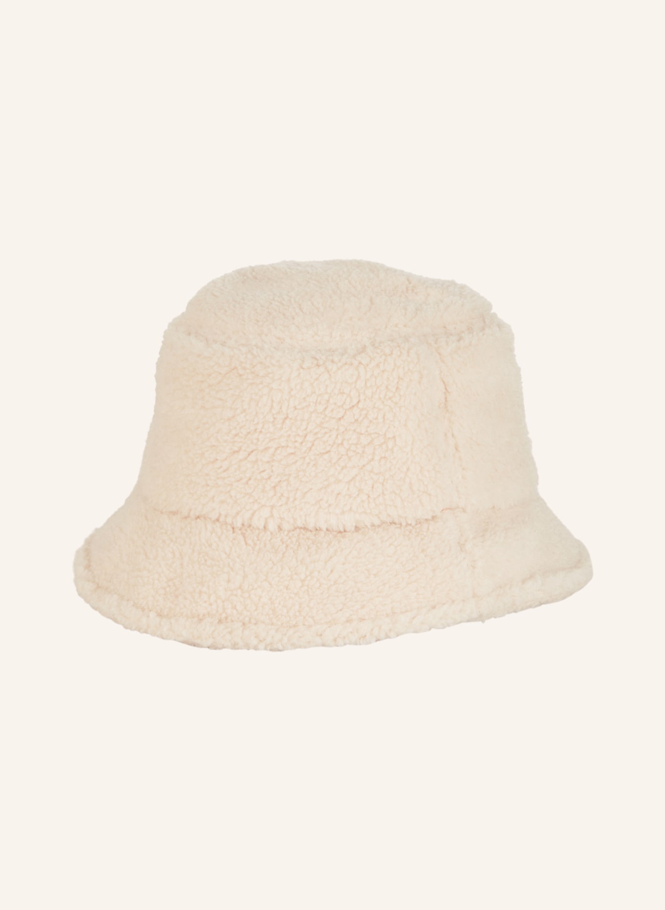 ORIGINAL BOMBERS Bucket hat made of teddy fleece, Color: CREAM (Image 2)