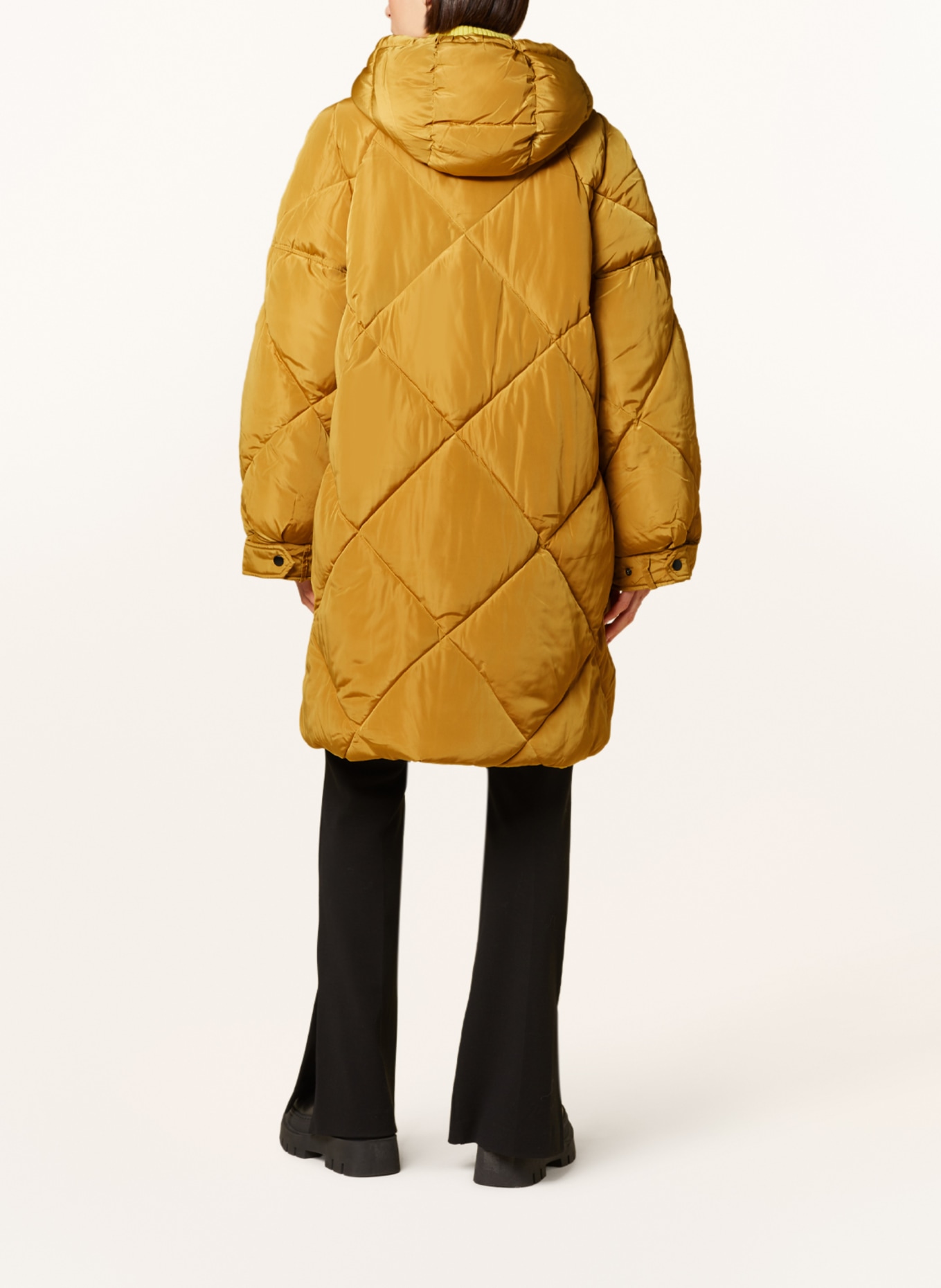 ottod'ame Quilted coat, Color: DARK YELLOW (Image 3)