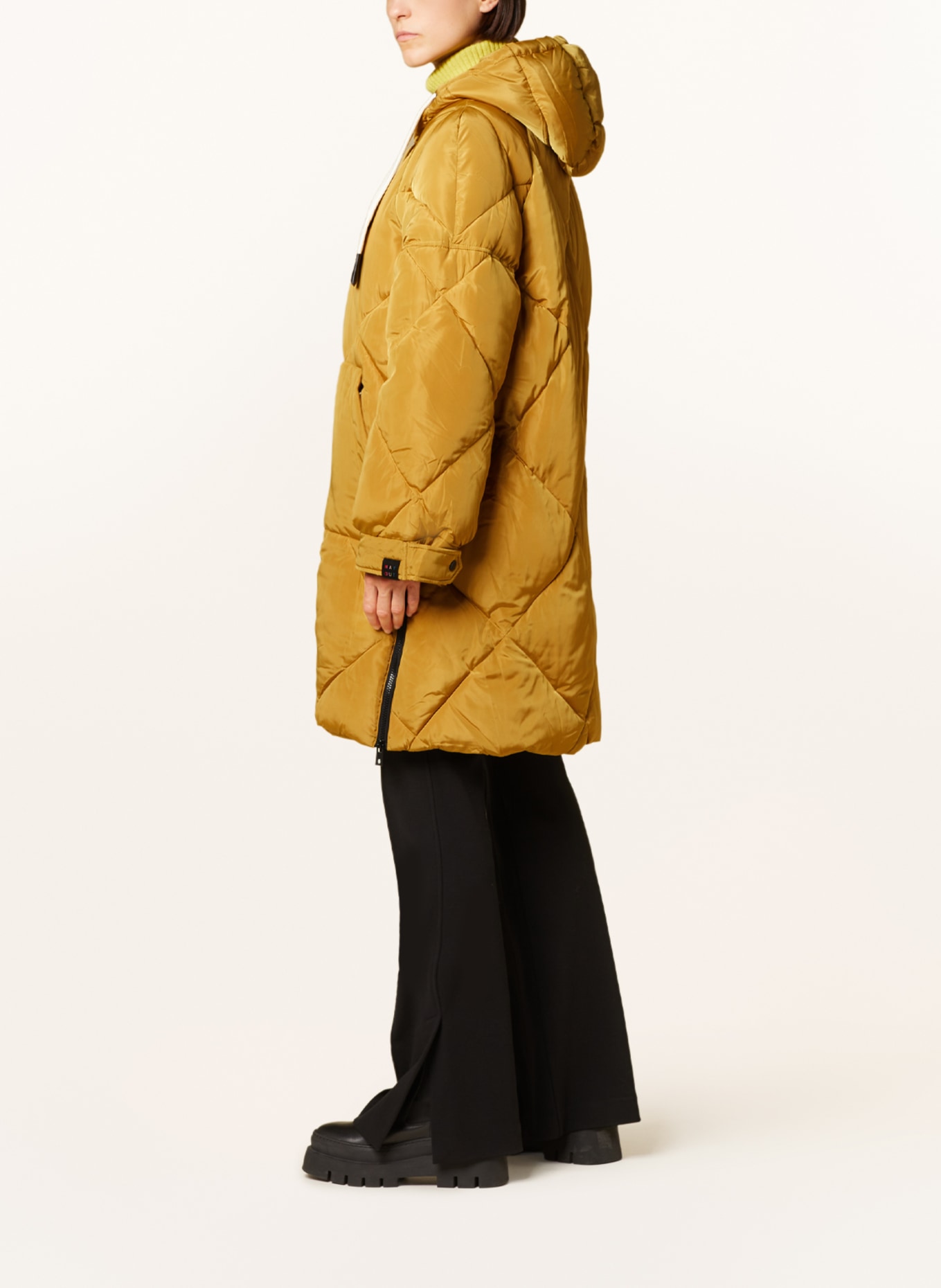 ottod'ame Quilted coat, Color: DARK YELLOW (Image 4)