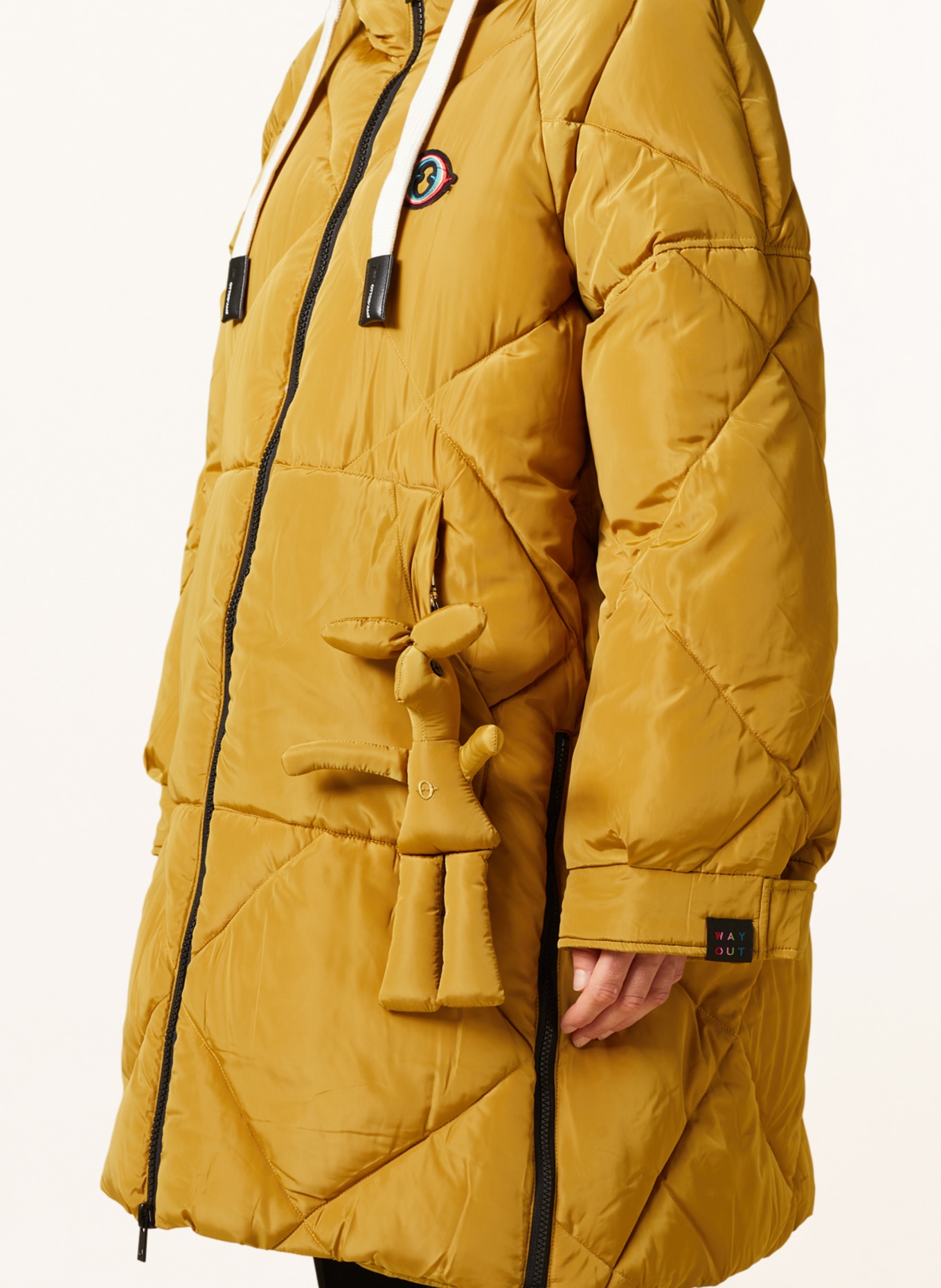 ottod'ame Quilted coat, Color: DARK YELLOW (Image 5)