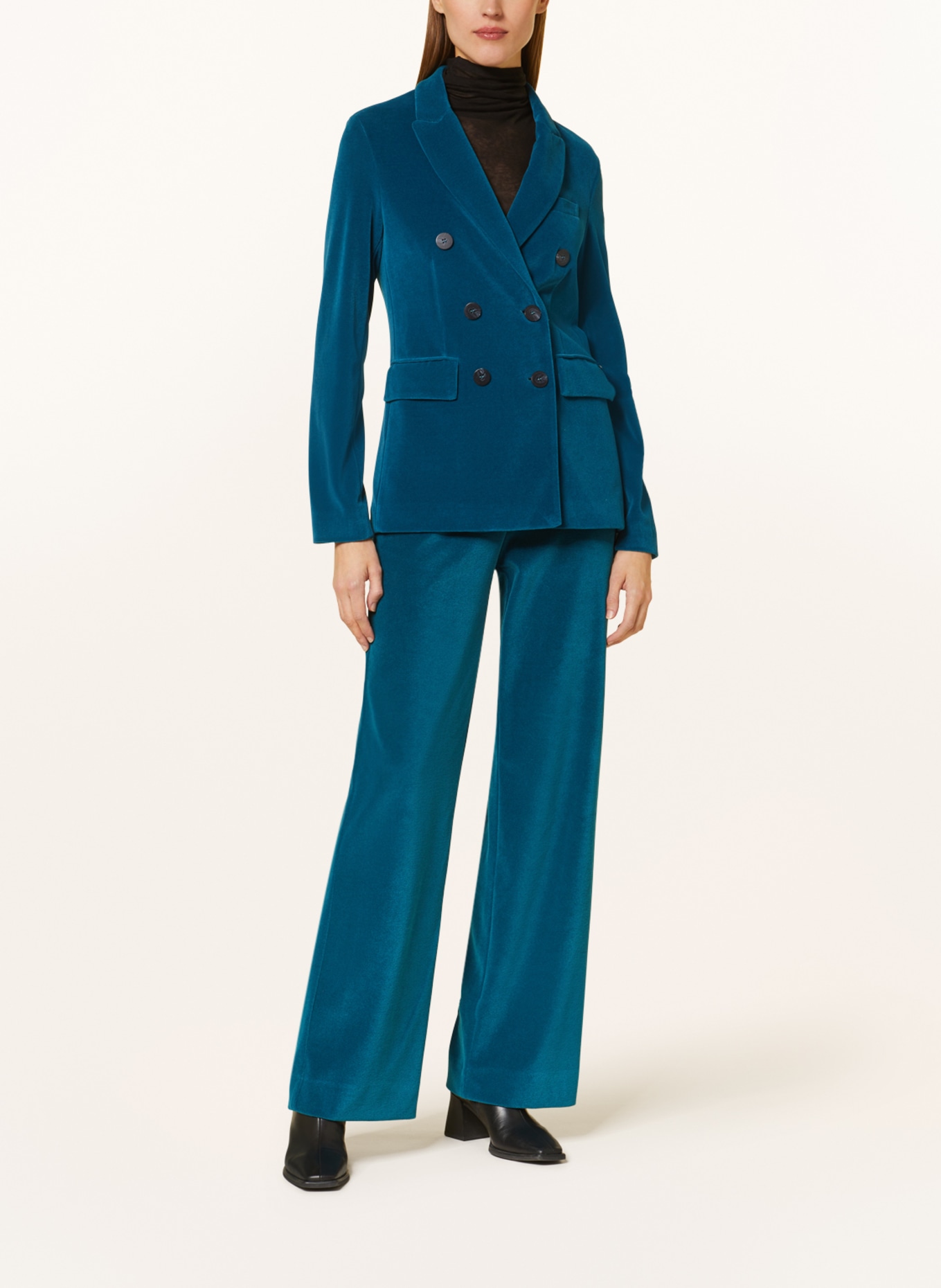 ottod'ame Velvet blazer, Color: BLUE (Image 2)
