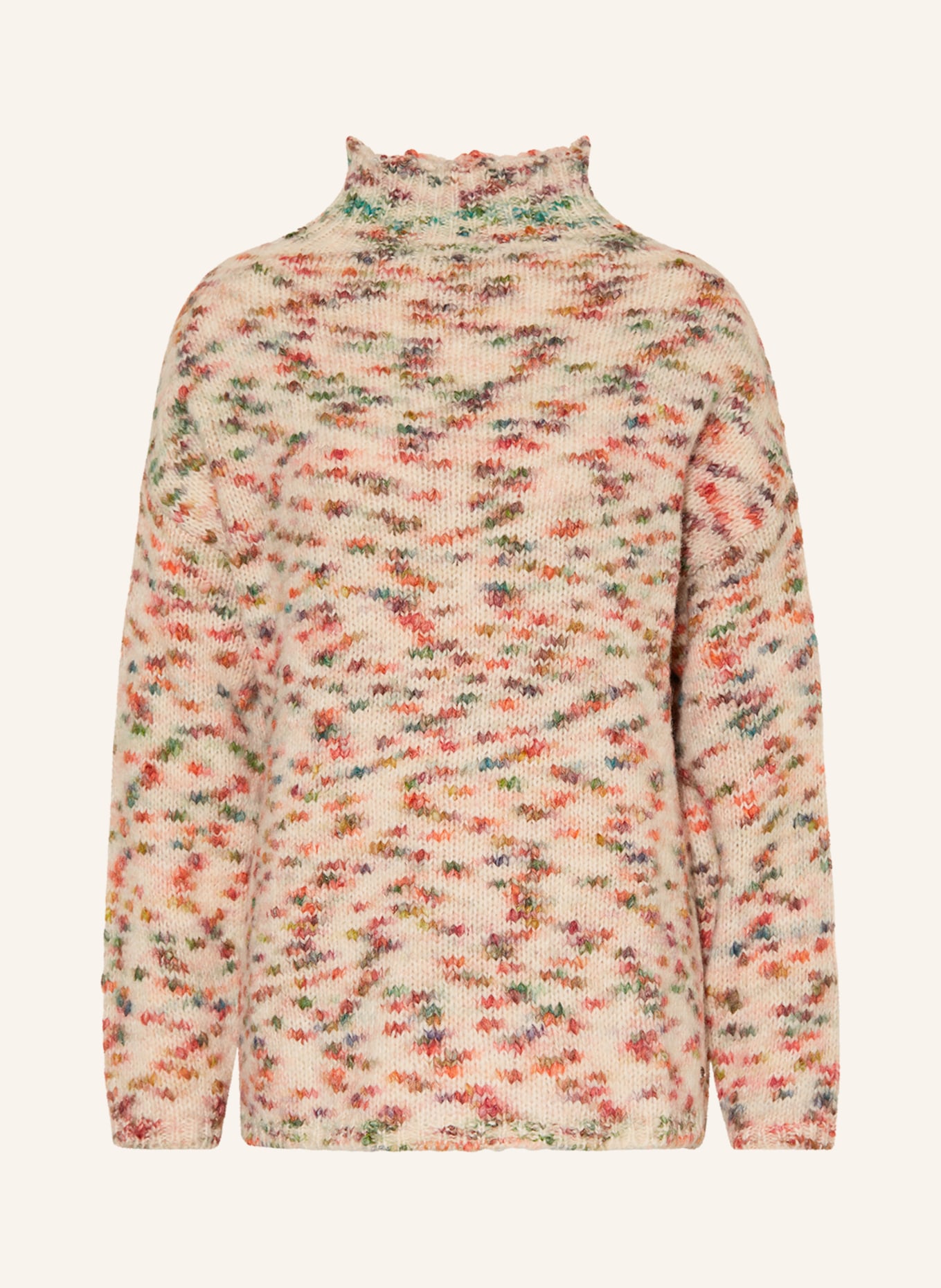 ottod'ame Pullover, Farbe: CREME/ GRÜN/ ORANGE (Bild 1)