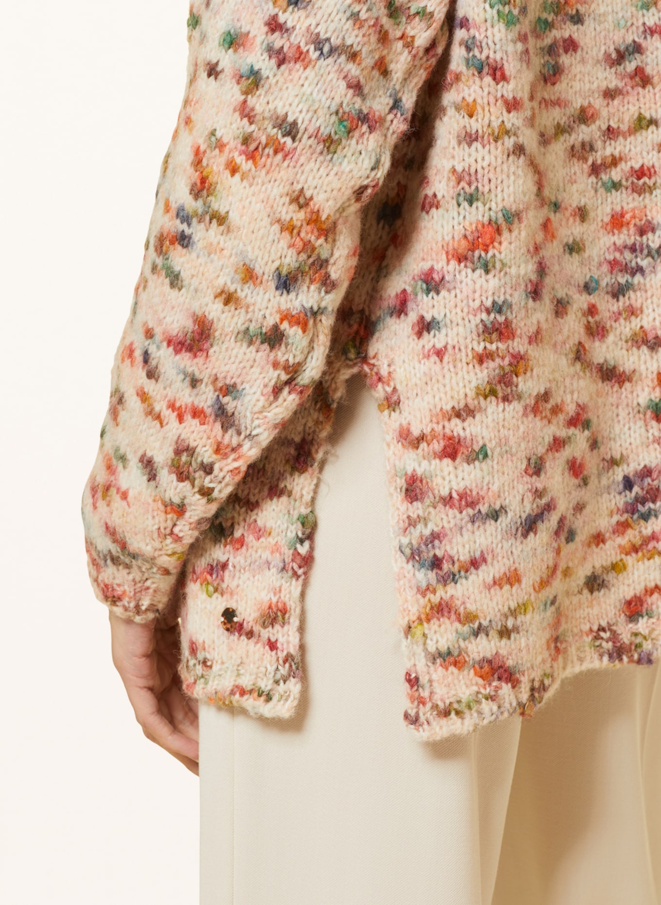 ottod'ame Pullover, Farbe: CREME/ GRÜN/ ORANGE (Bild 4)