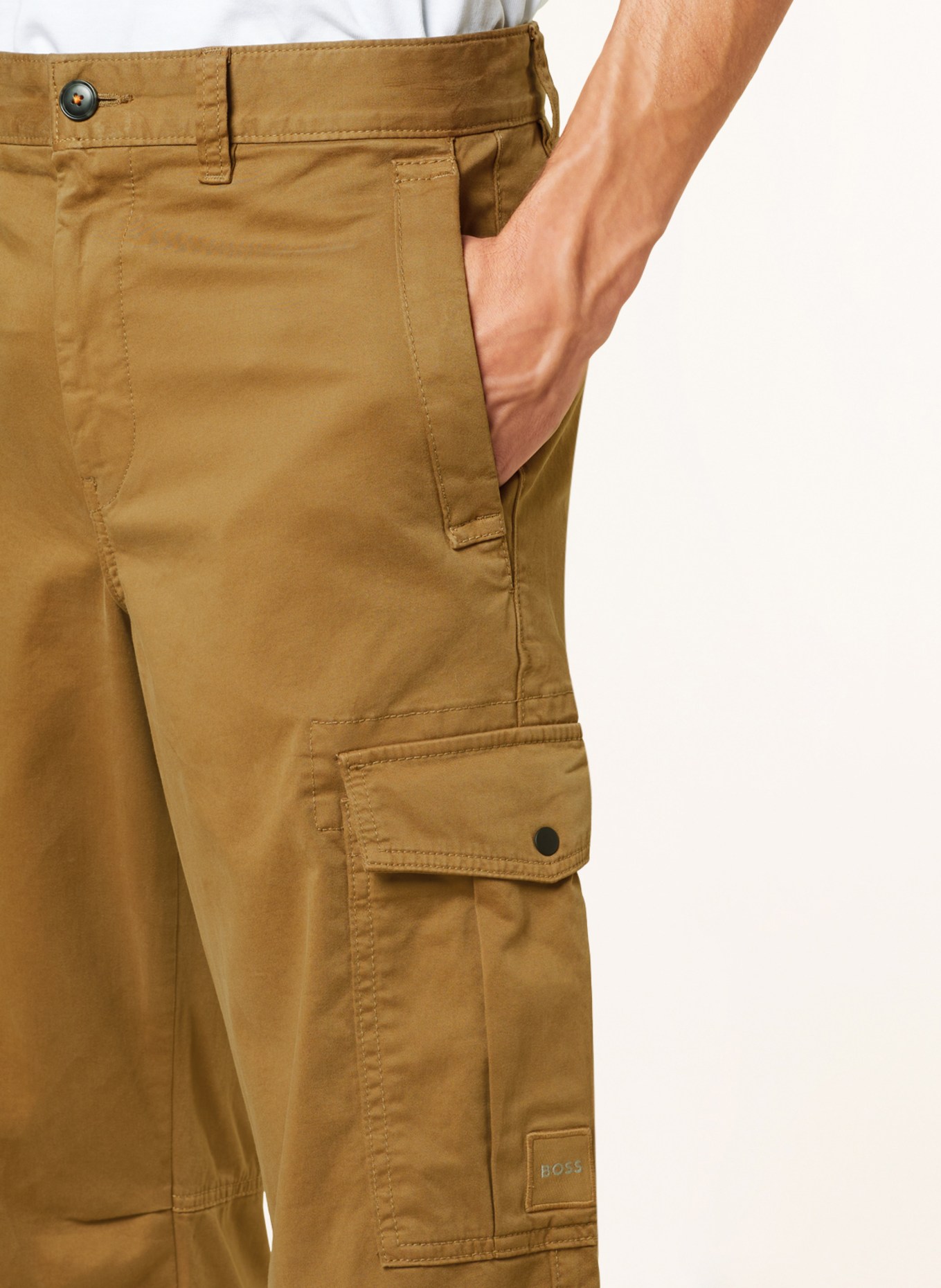 BOSS Cargo pants SISLA, Color: BEIGE (Image 5)