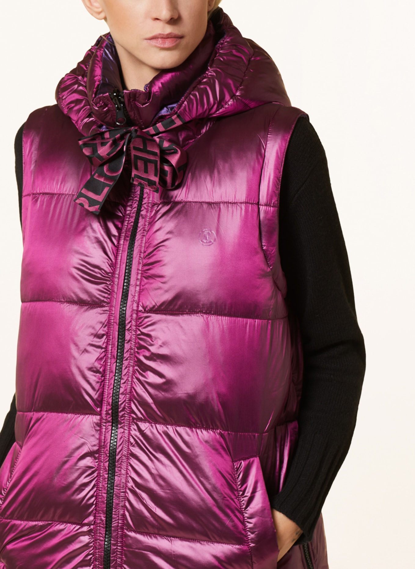 Herrlicher Quilted vest TOLA reversible with SORONA®AURA insulation, Color: FUCHSIA (Image 6)