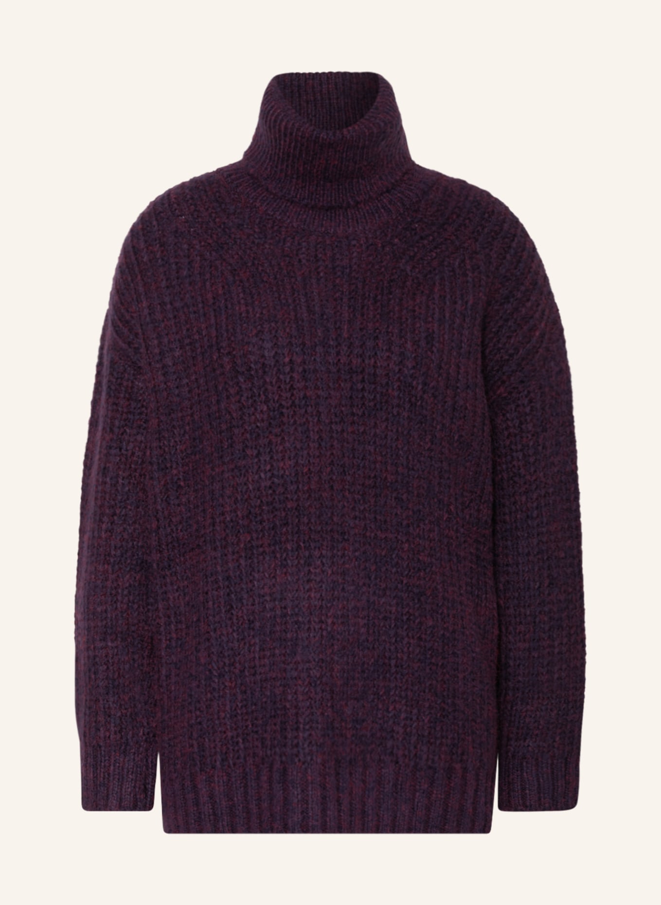 Herrlicher Turtleneck sweater NIKITA, Color: DARK PURPLE/ FUCHSIA (Image 1)
