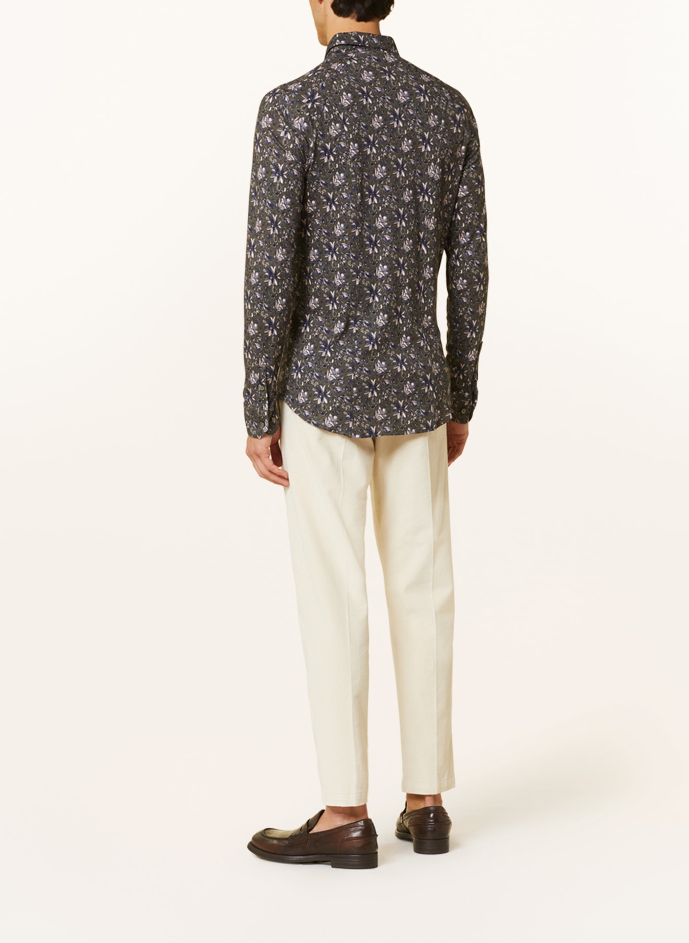 DESOTO Jerseyhemd Slim Fit, Farbe: BLAU/ KHAKI/ WEISS (Bild 3)