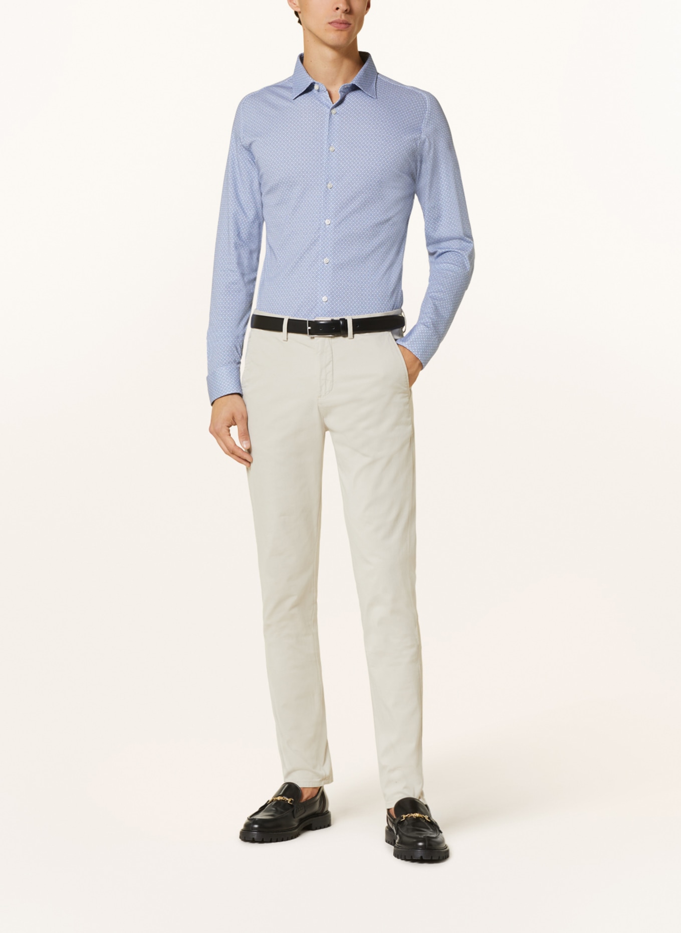 DESOTO Jerseyhemd Slim Fit, Farbe: BLAU/ WEISS/ SCHWARZ (Bild 2)