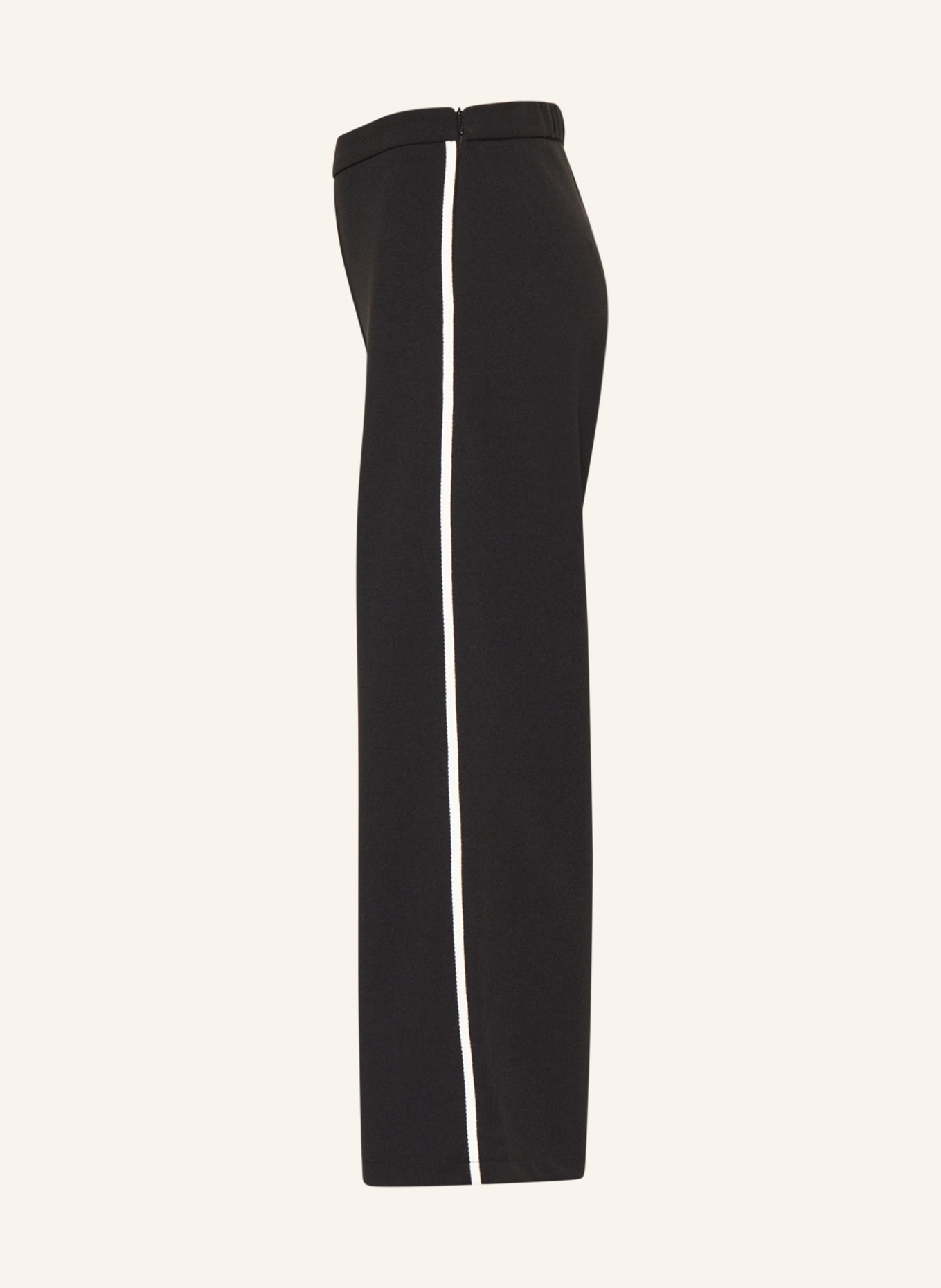 ELSY Culotte kalhoty EDGAR s galonovými pruhy, Barva: ČERNÁ/ BÍLÁ (Obrázek 4)