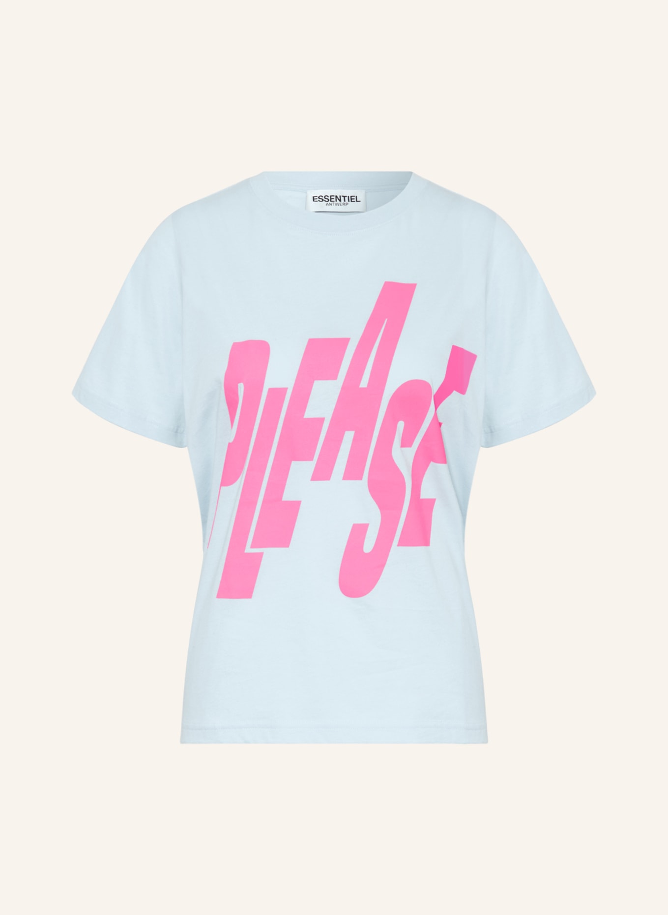 ESSENTIEL ANTWERP T-Shirt ESSIN, Farbe: HELLBLAU/ NEONPINK (Bild 1)