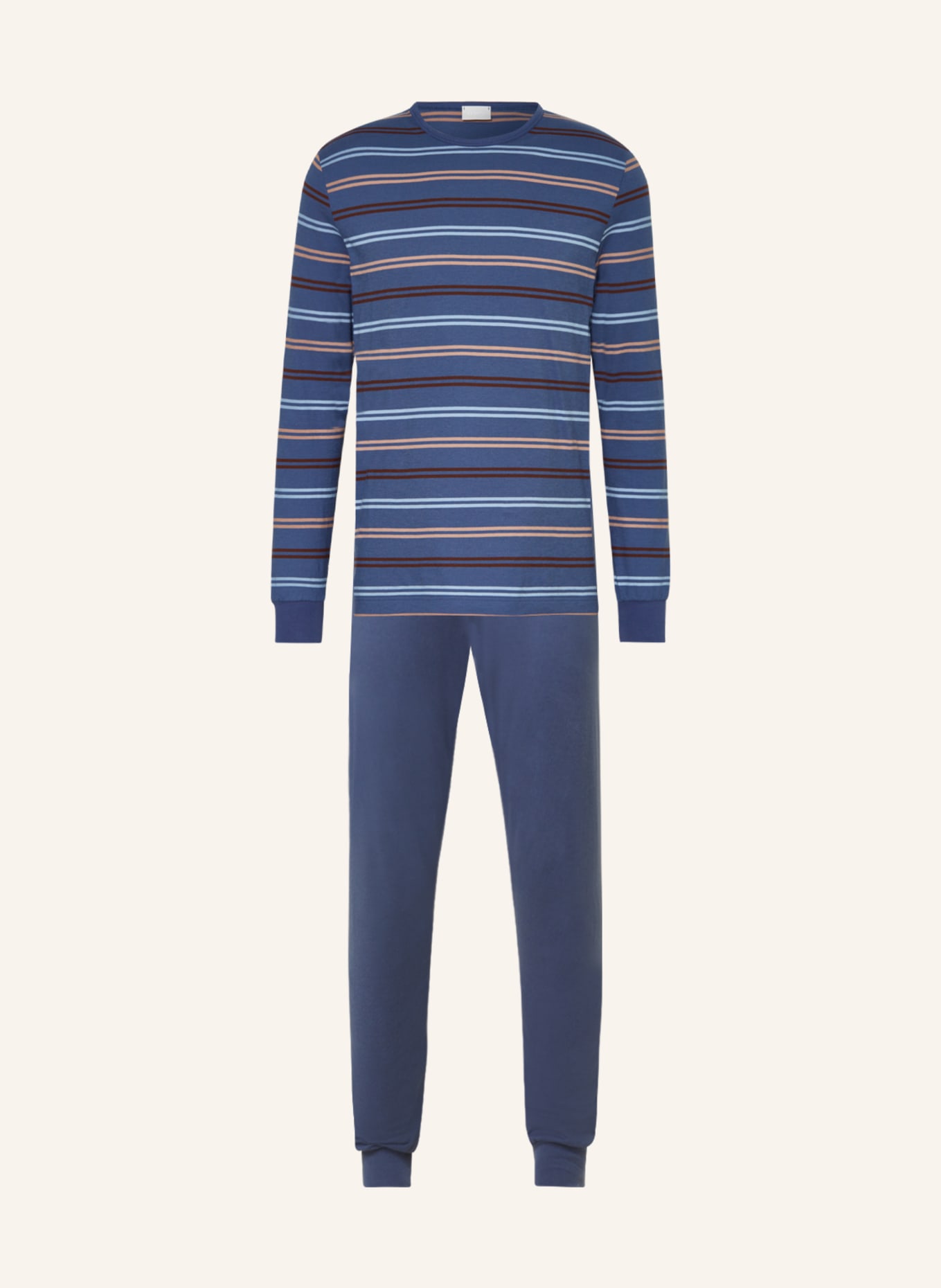 mey Schlafanzug, Farbe: BLAUGRAU/ NUDE/ BLAU (Bild 1)
