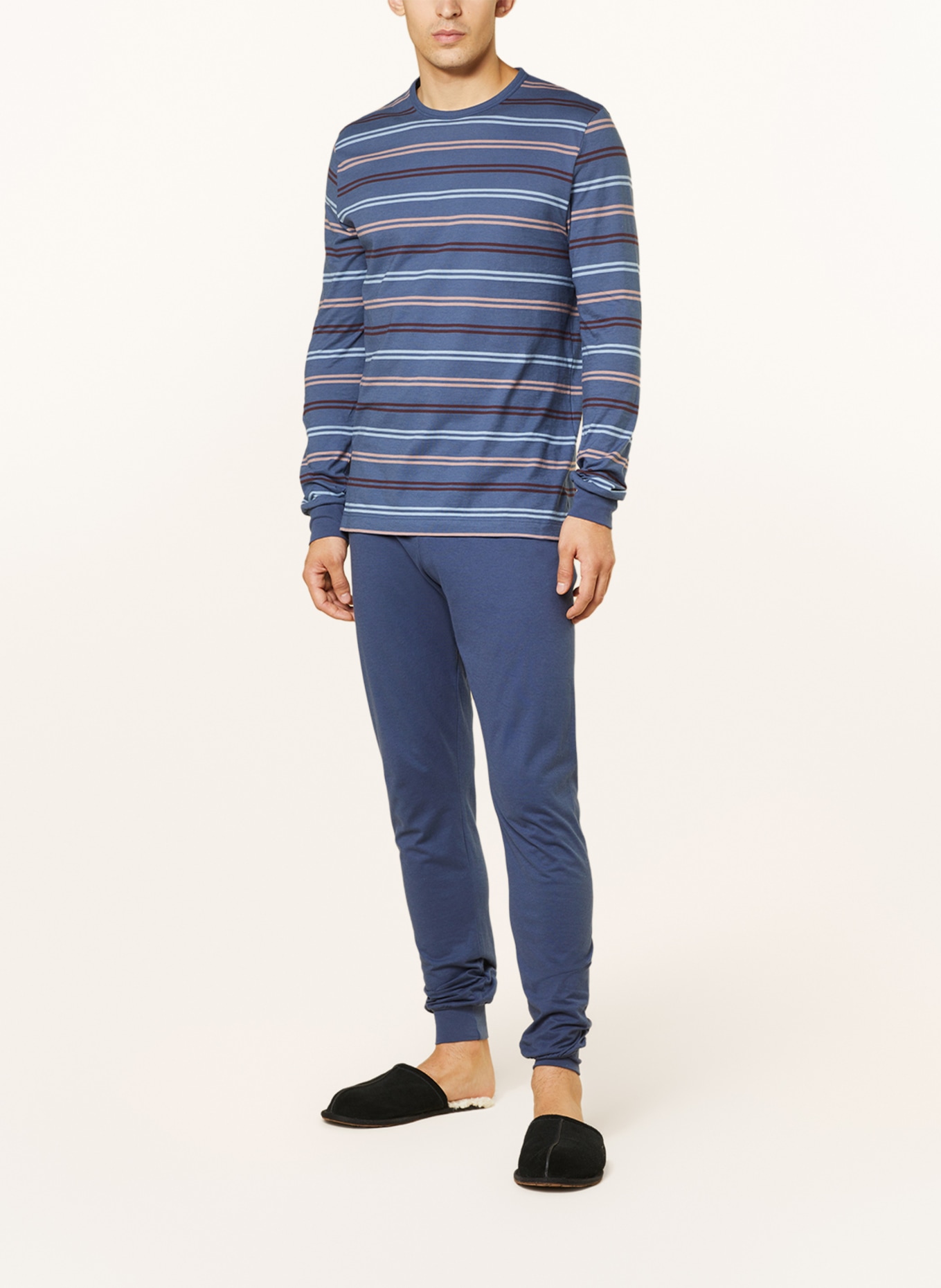 mey Schlafanzug, Farbe: BLAUGRAU/ NUDE/ BLAU (Bild 2)