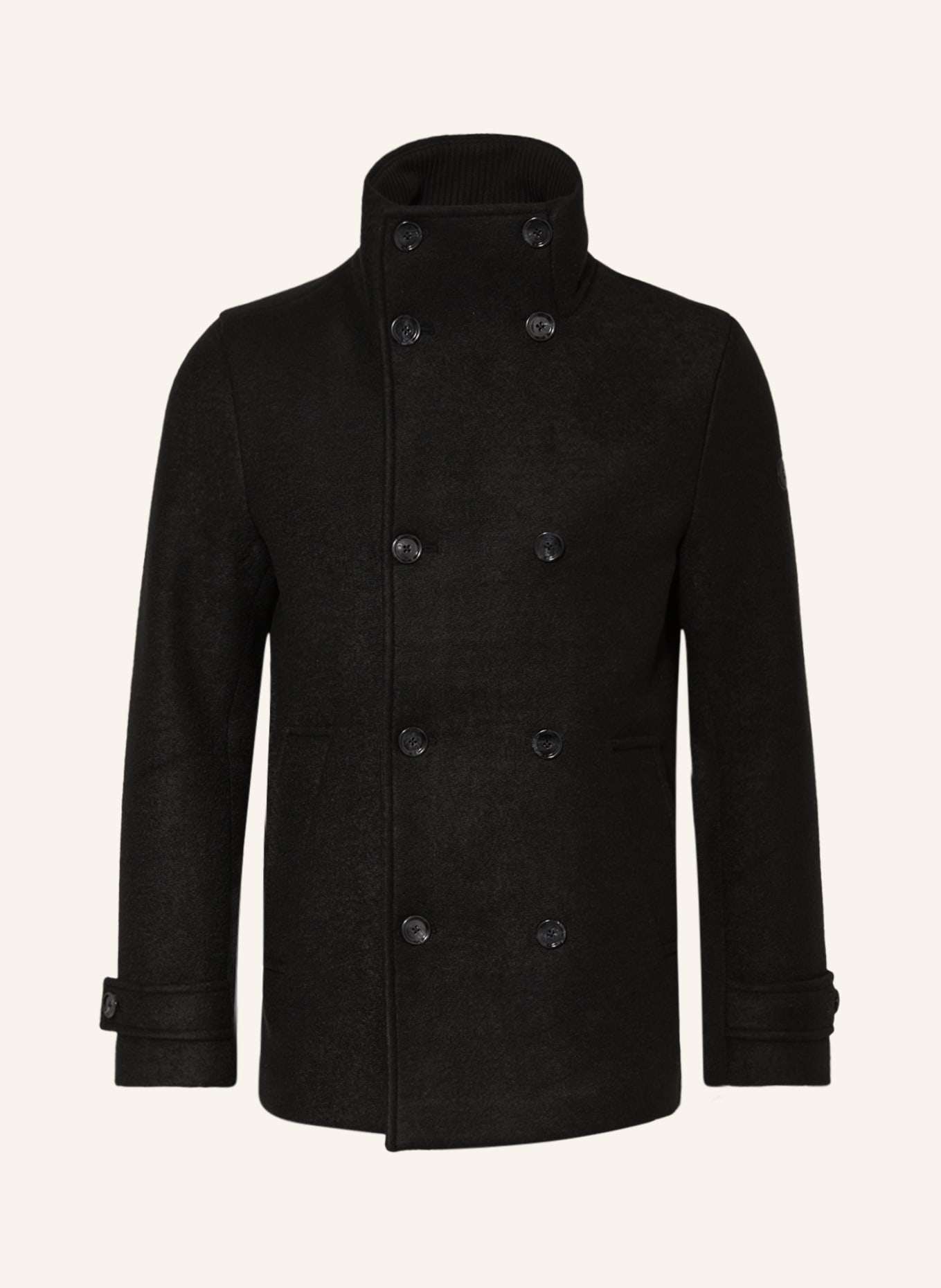 ALPHATAURI Pea coat ORATA, Color: BLACK (Image 1)
