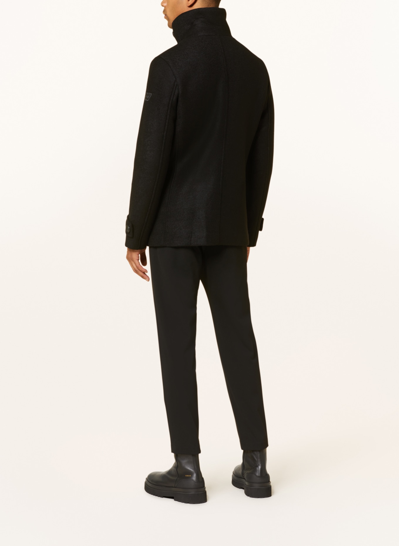 ALPHATAURI Pea coat ORATA, Color: BLACK (Image 3)