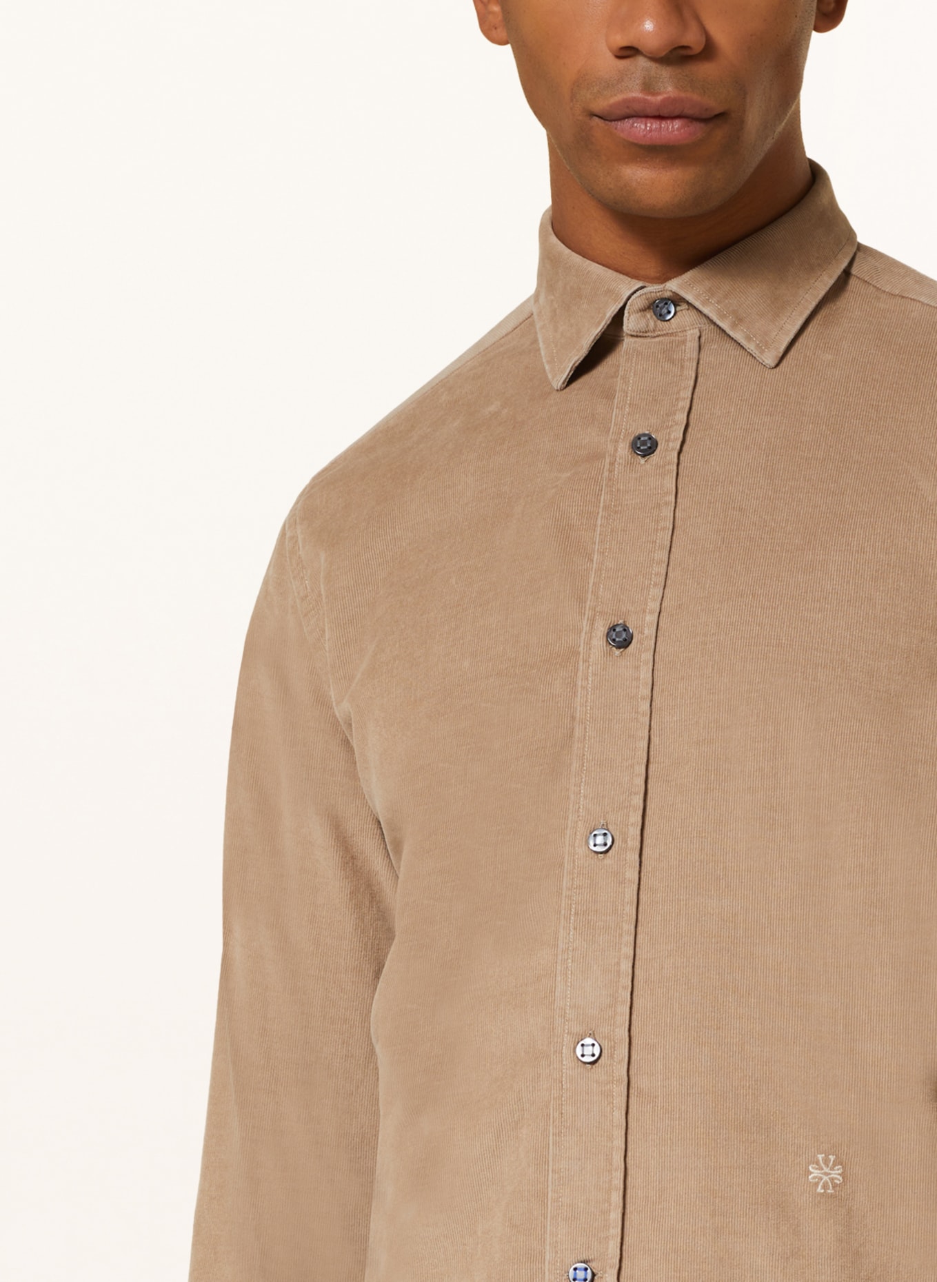 JACOB COHEN Cord shirt regular fit, Color: BEIGE (Image 4)