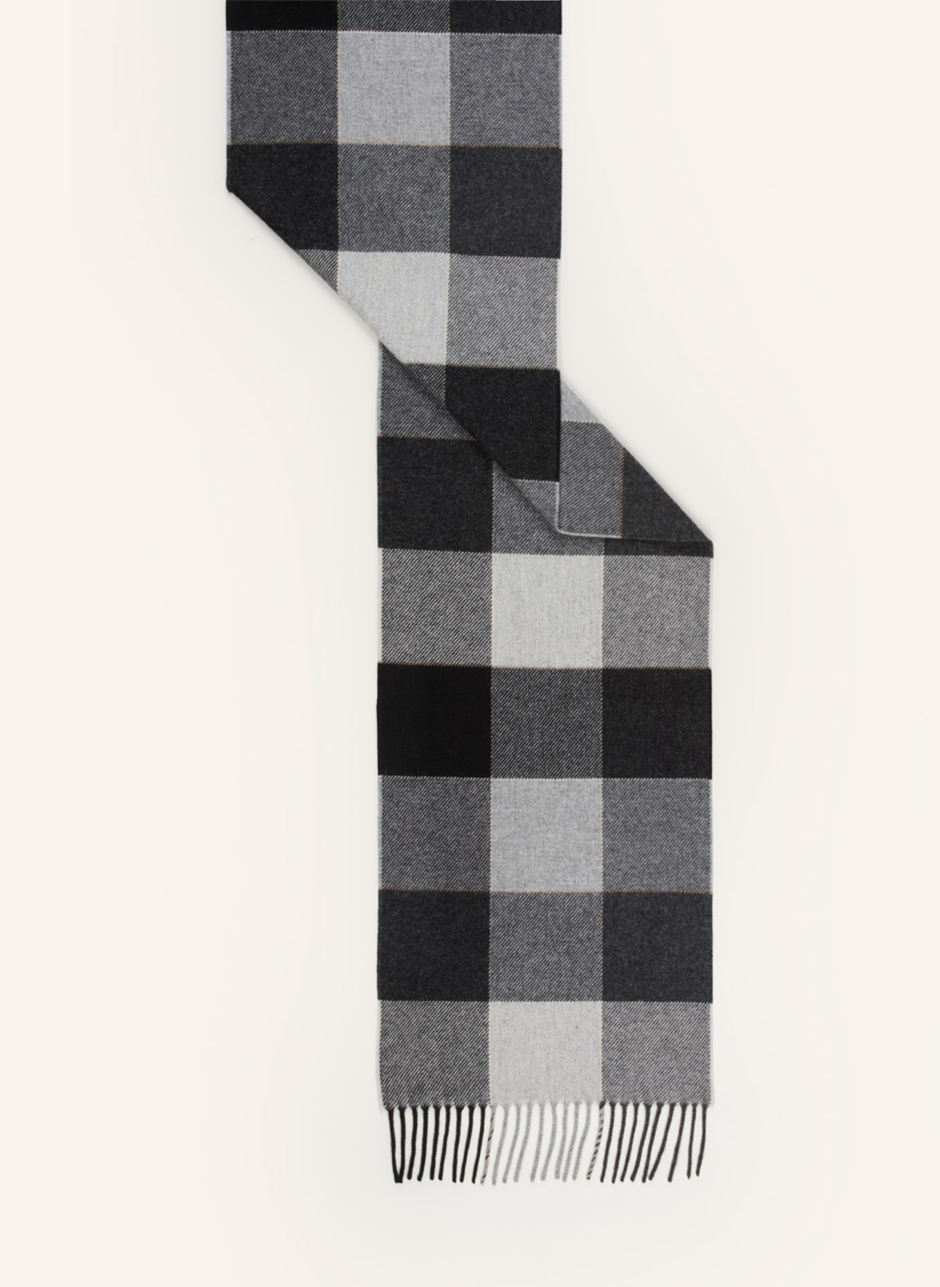 STROKESMAN'S Cashmere-Schal, Farbe: DUNKELGRAU/ HELLGRAU/ SCHWARZ (Bild 2)