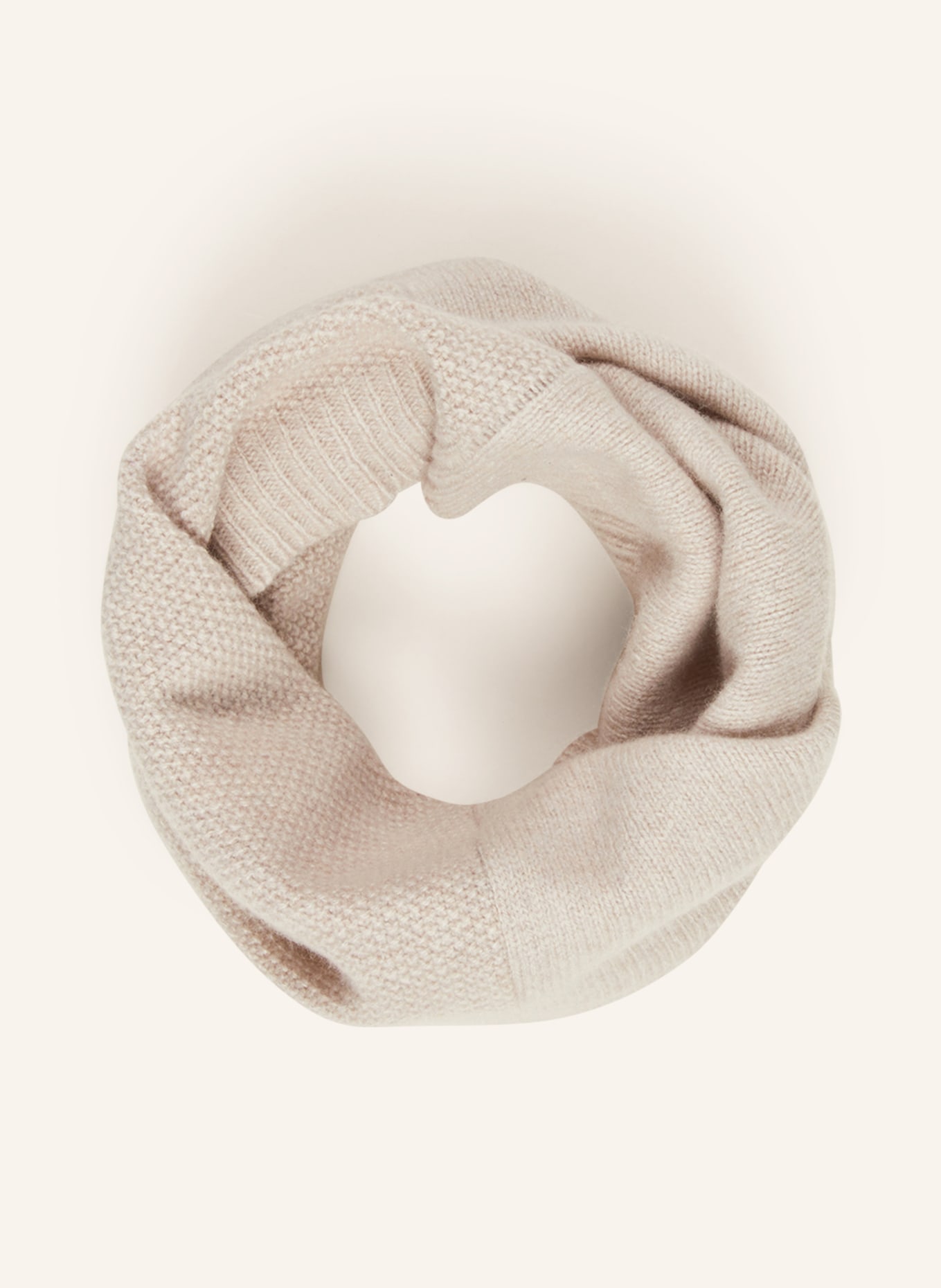 CAPO Loop scarf made of cashmere, Color: BEIGE (Image 2)