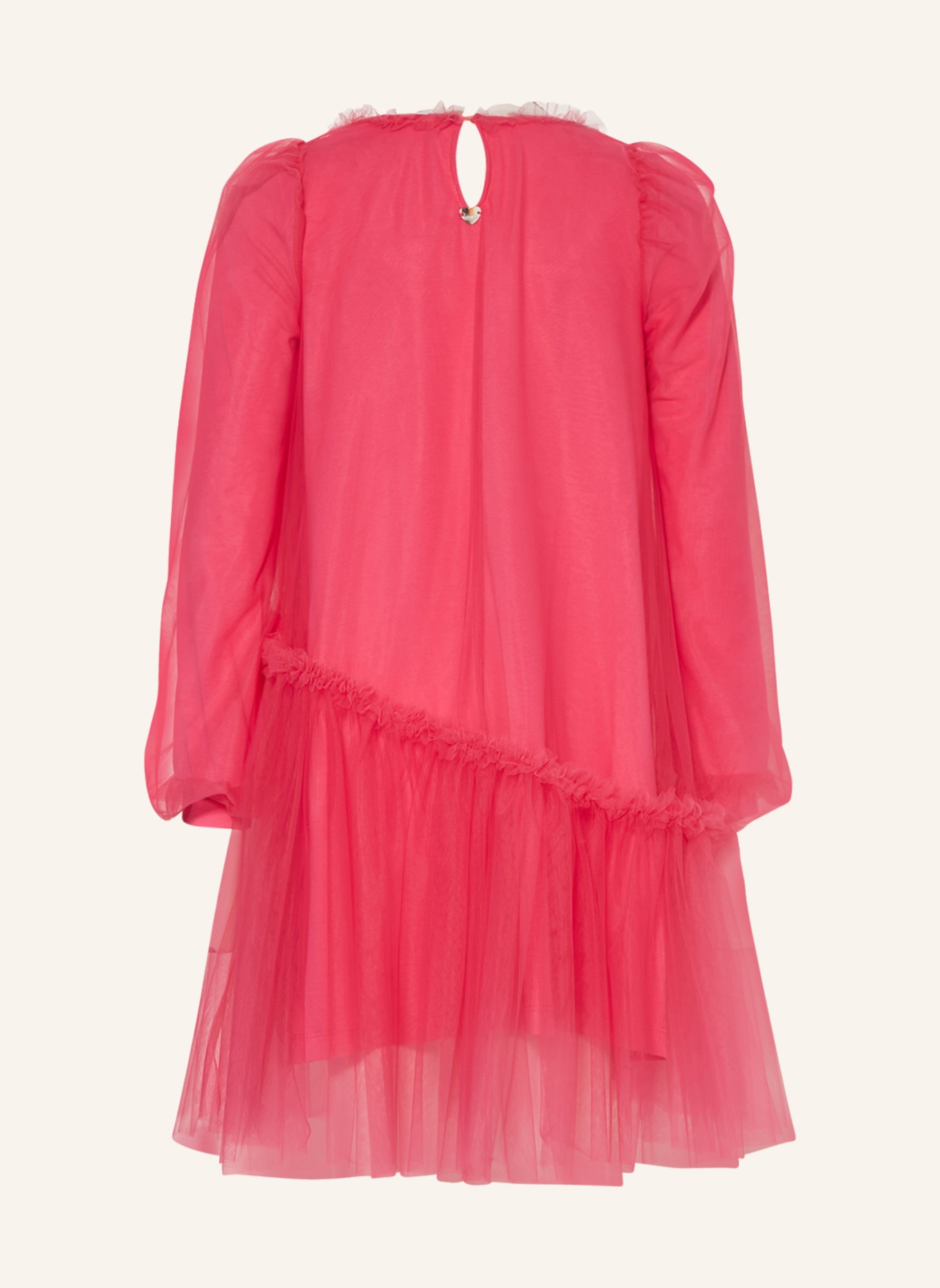 MONNALISA Sukienka tiulowa z falbankami, Kolor: FUKSJA (Obrazek 2)