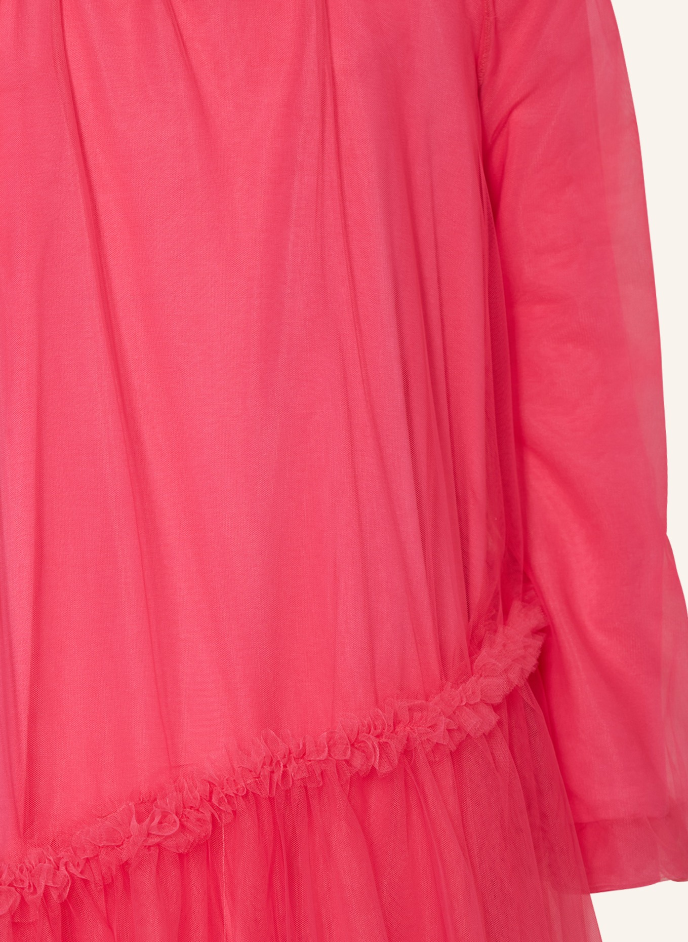 MONNALISA Sukienka tiulowa z falbankami, Kolor: FUKSJA (Obrazek 3)