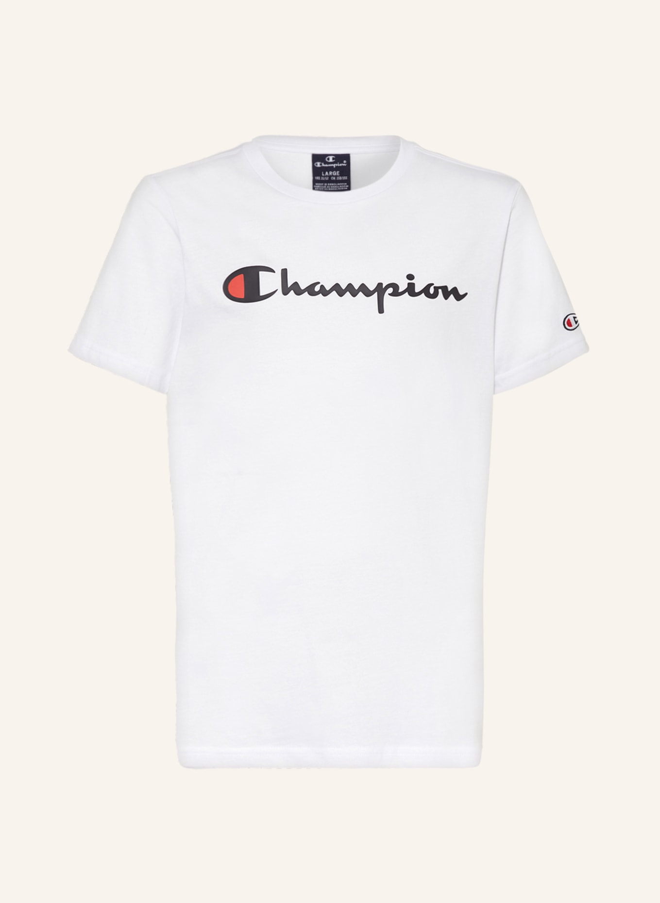Champion T-Shirt, Farbe: WEISS/ SCHWARZ (Bild 1)