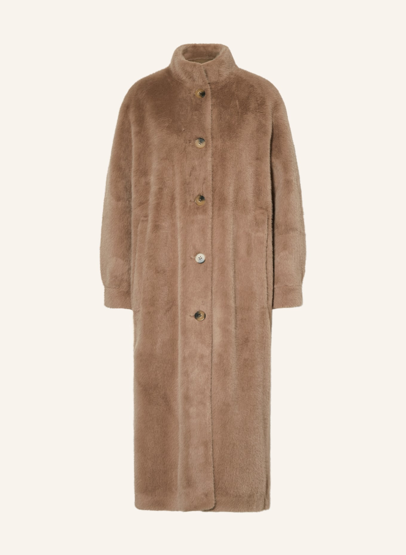 MRS & HUGS Faux fur coat, Color: BEIGE (Image 1)
