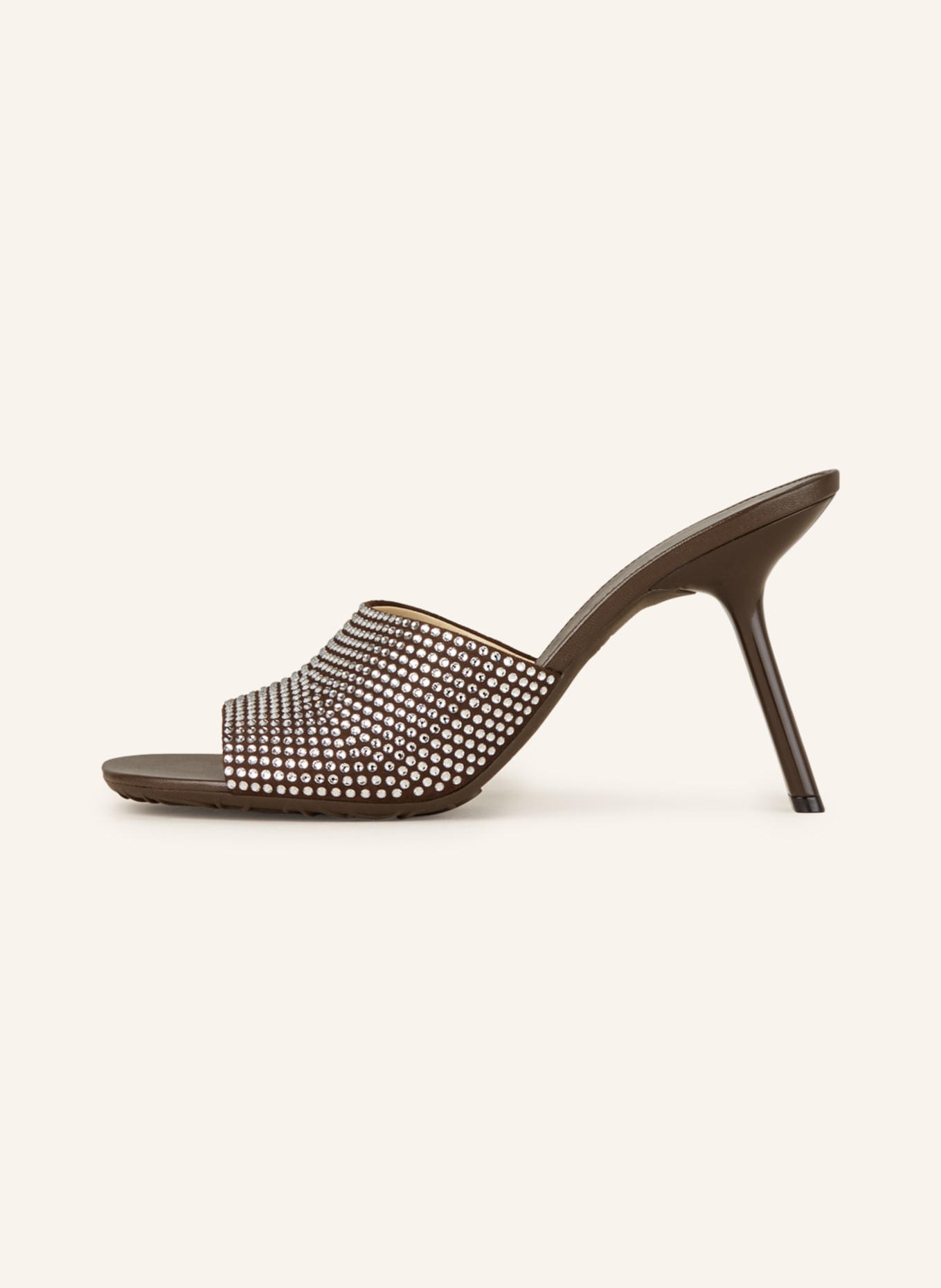 LOEWE Mules with decorative gems, Color: BROWN (Image 4)