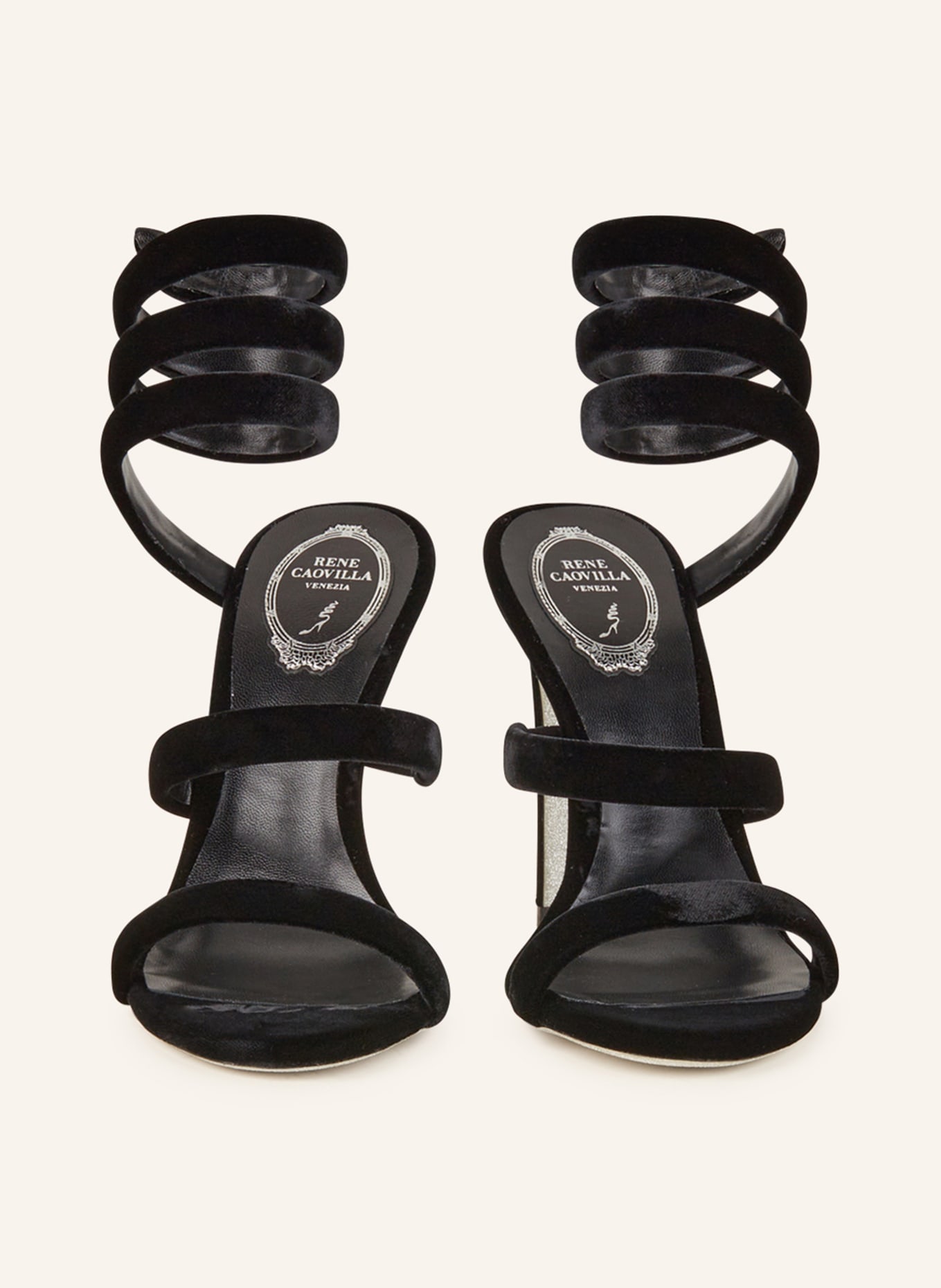 RENE CAOVILLA Sandals, Color: BLACK (Image 3)