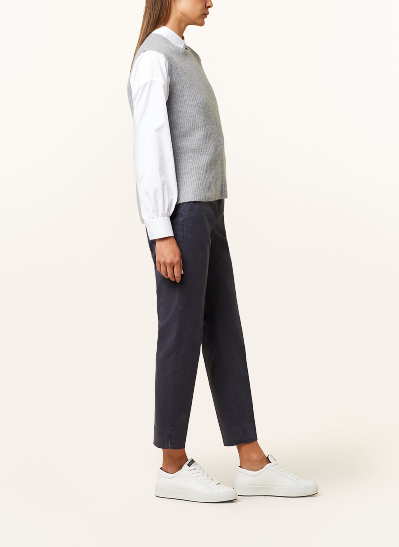 PESERICO EASY Trousers, Color: DARK BLUE (Image 4)