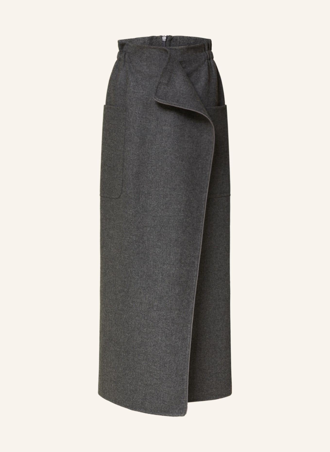 Max Mara Wrap skirt MESSINA, Color: GRAY (Image 1)