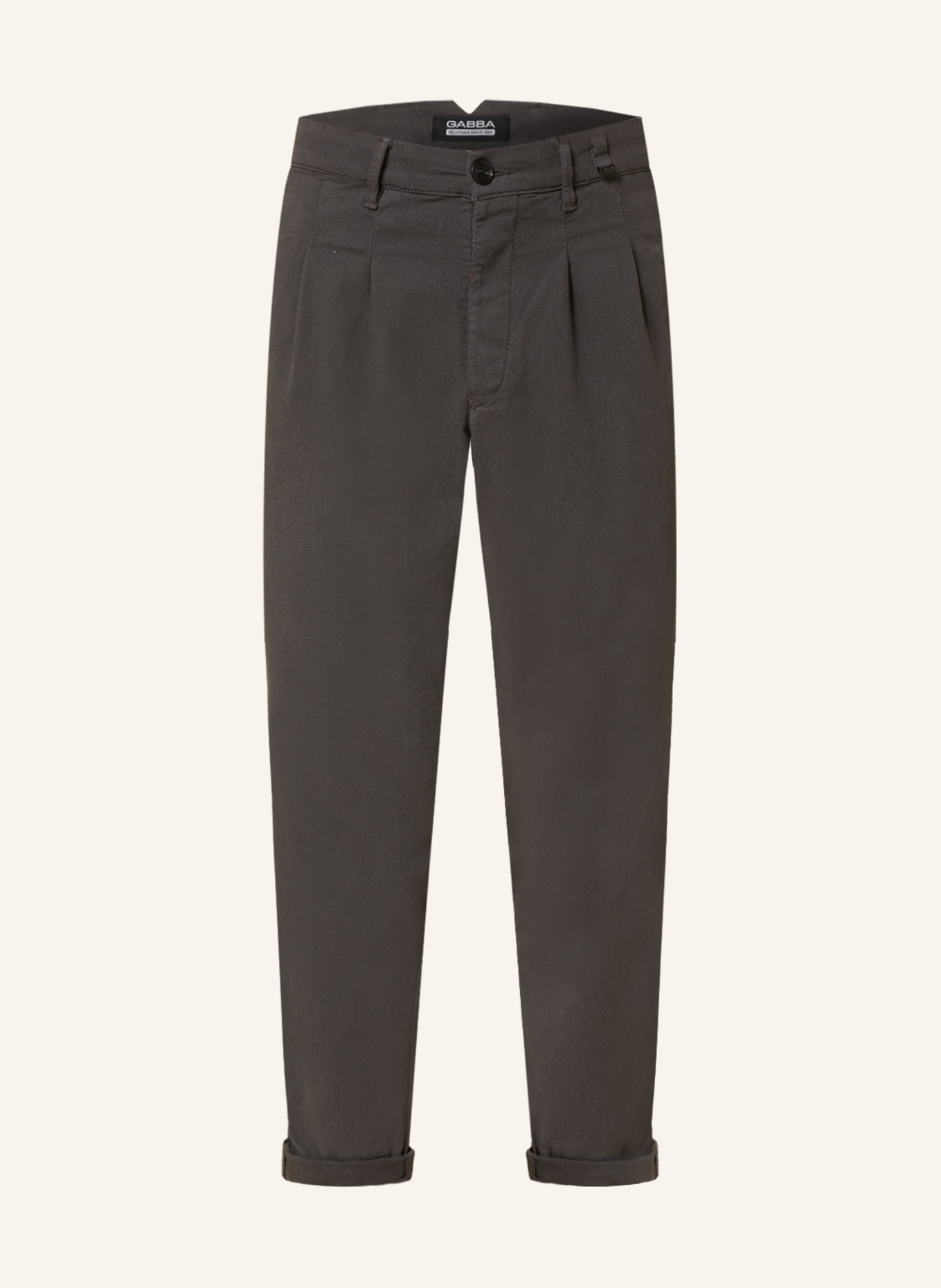 GABBA Trousers FIRENZE tapered fit, Color: DARK GRAY (Image 1)