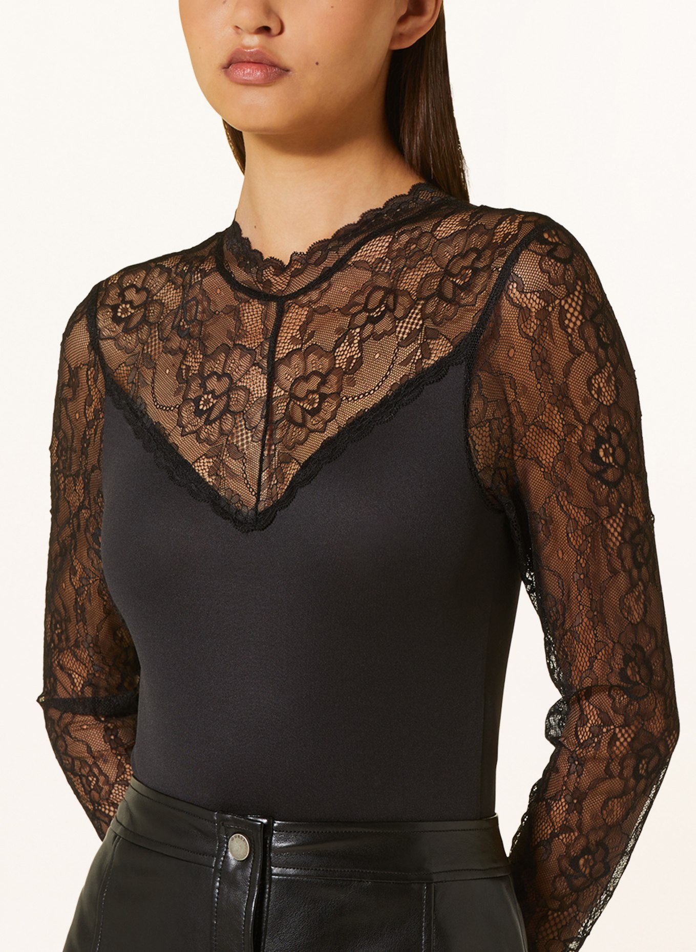 ONLY Body with lace, Color: BLACK (Image 4)