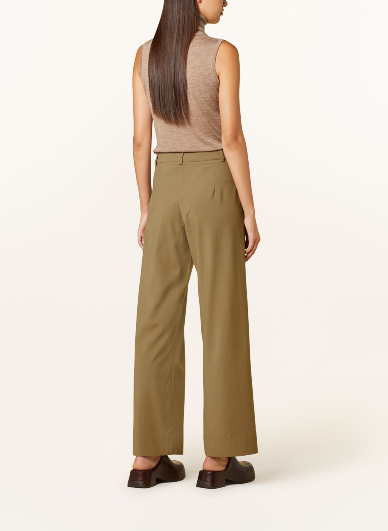 ENVELOPE 1976 Wide leg trousers PICUAL, Color: BEIGE (Image 3)