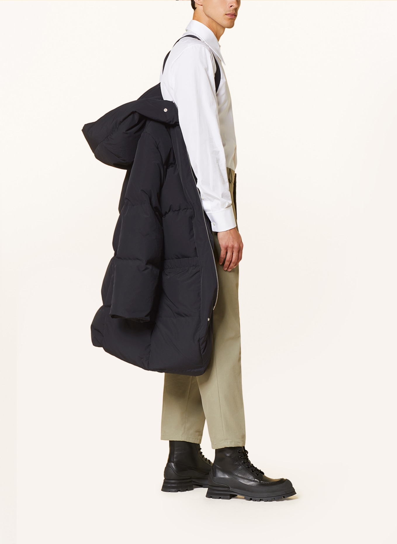 JIL SANDER Down coat, Color: BLACK (Image 5)