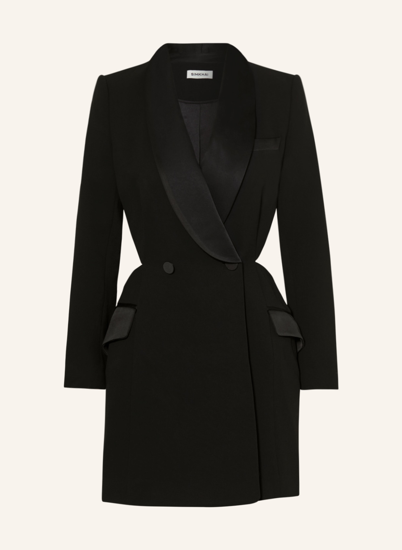 SIMKHAI Blazer dress WILMA with cut-out, Color: BLACK (Image 1)