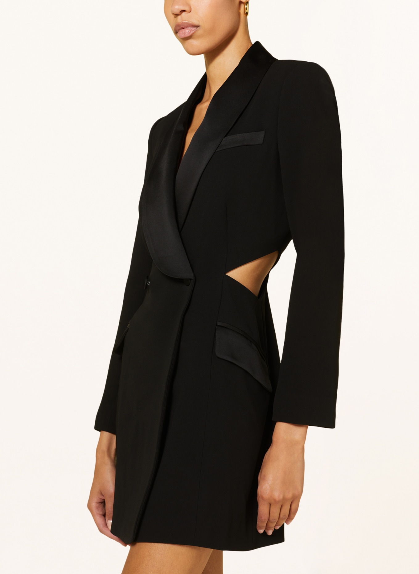 SIMKHAI Blazer dress WILMA with cut-out, Color: BLACK (Image 4)