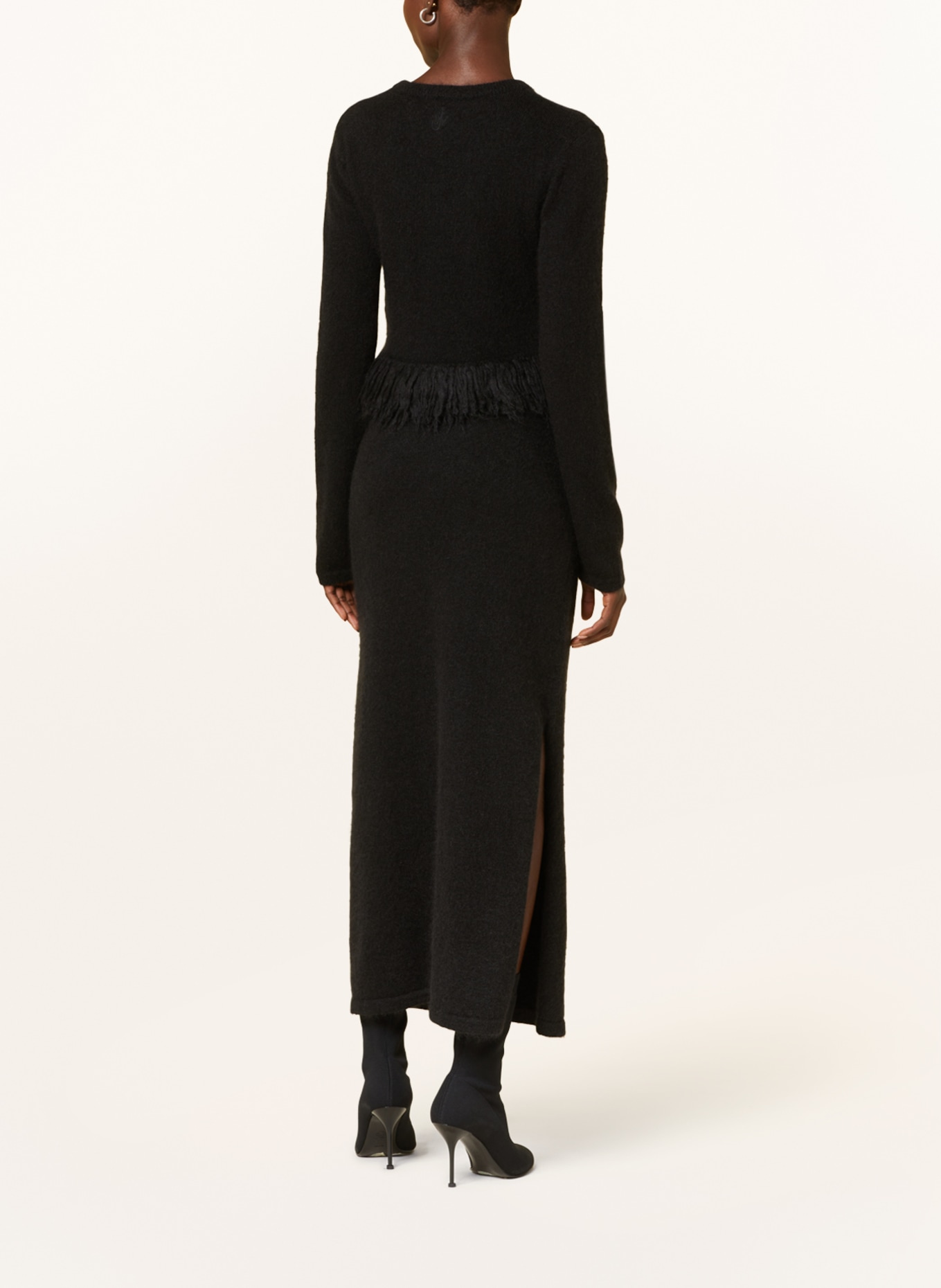 JW ANDERSON Knit skirt with mohair, Color: BLACK (Image 3)