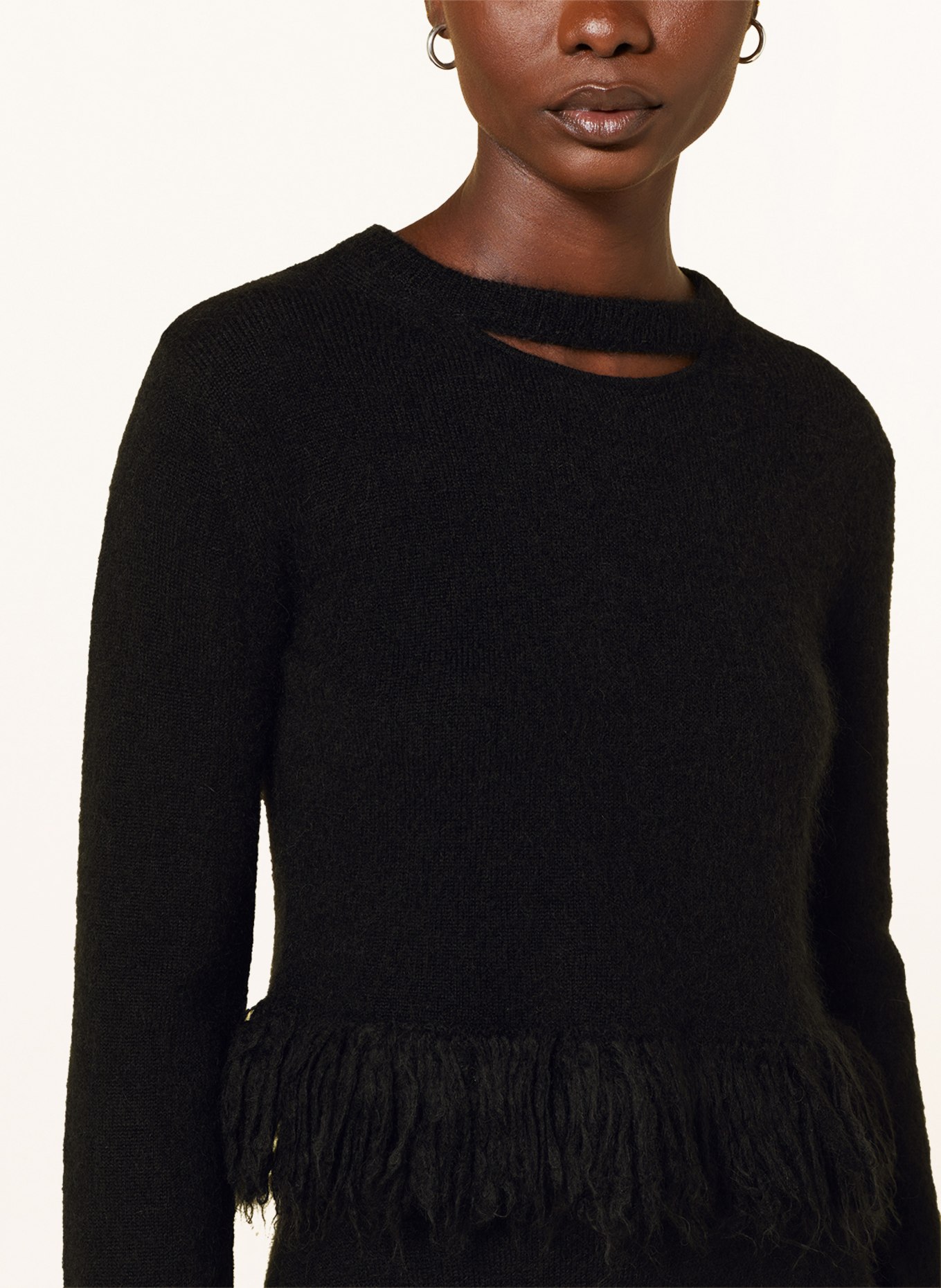 JW ANDERSON Sweater with mohair, Color: BLACK (Image 4)