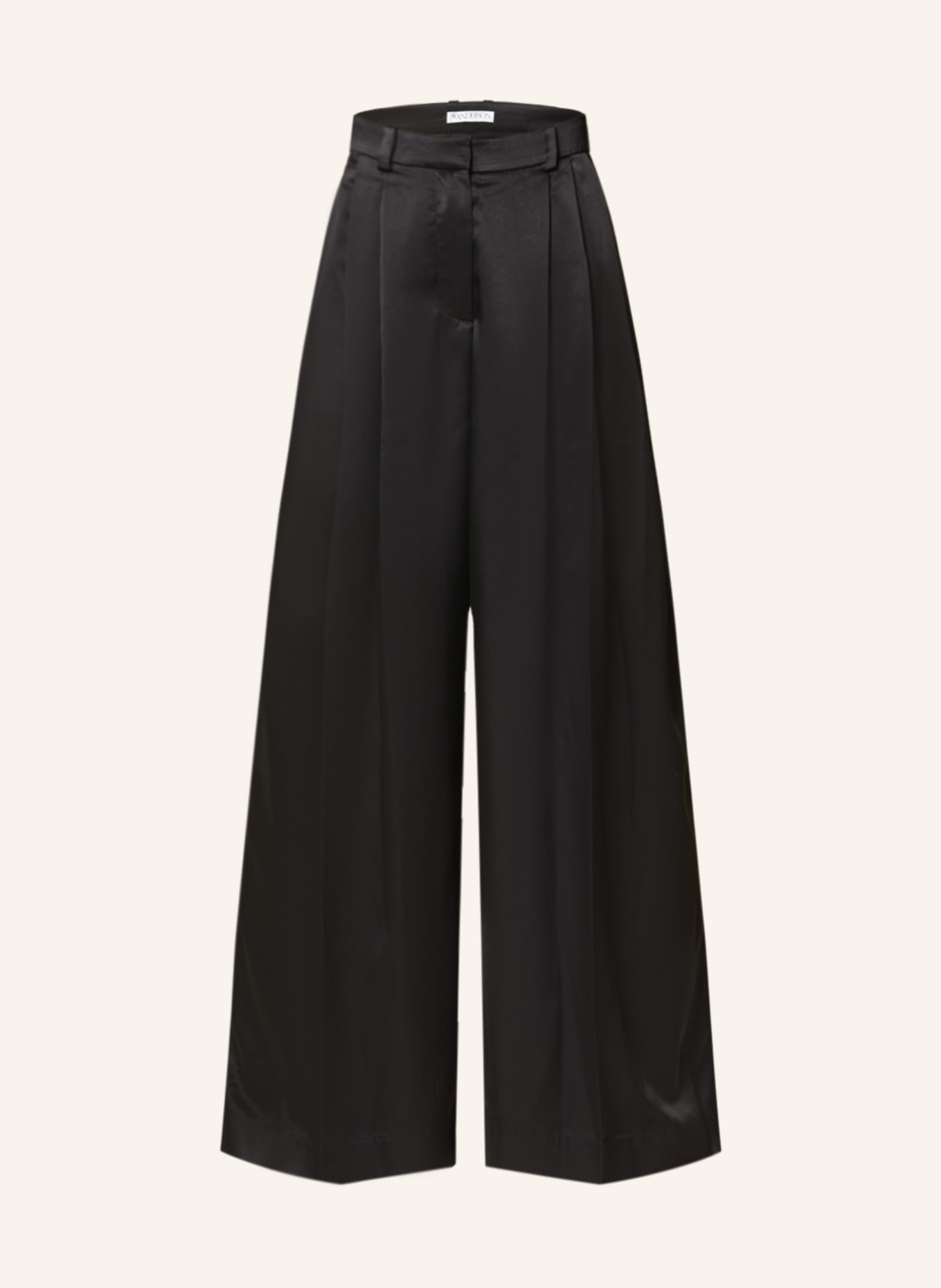 JW ANDERSON Satin trousers, Color: BLACK (Image 1)