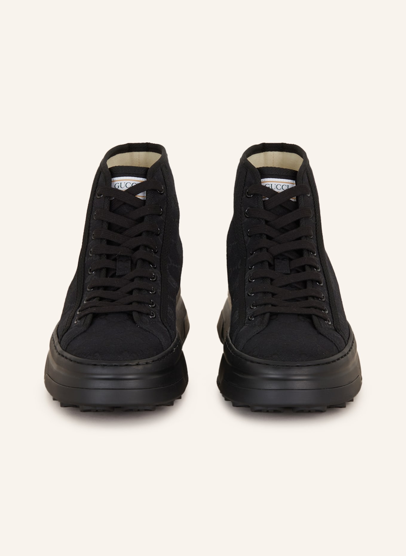 GUCCI Wysokie sneakersy, Kolor: 1000 BLACK/BLACK (Obrazek 3)