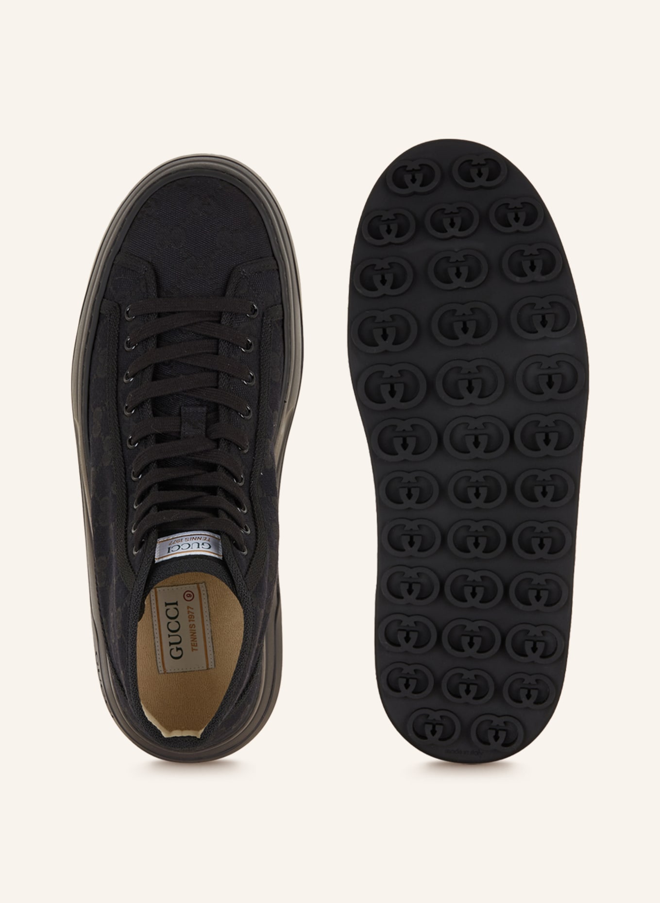 GUCCI Wysokie sneakersy, Kolor: 1000 BLACK/BLACK (Obrazek 5)